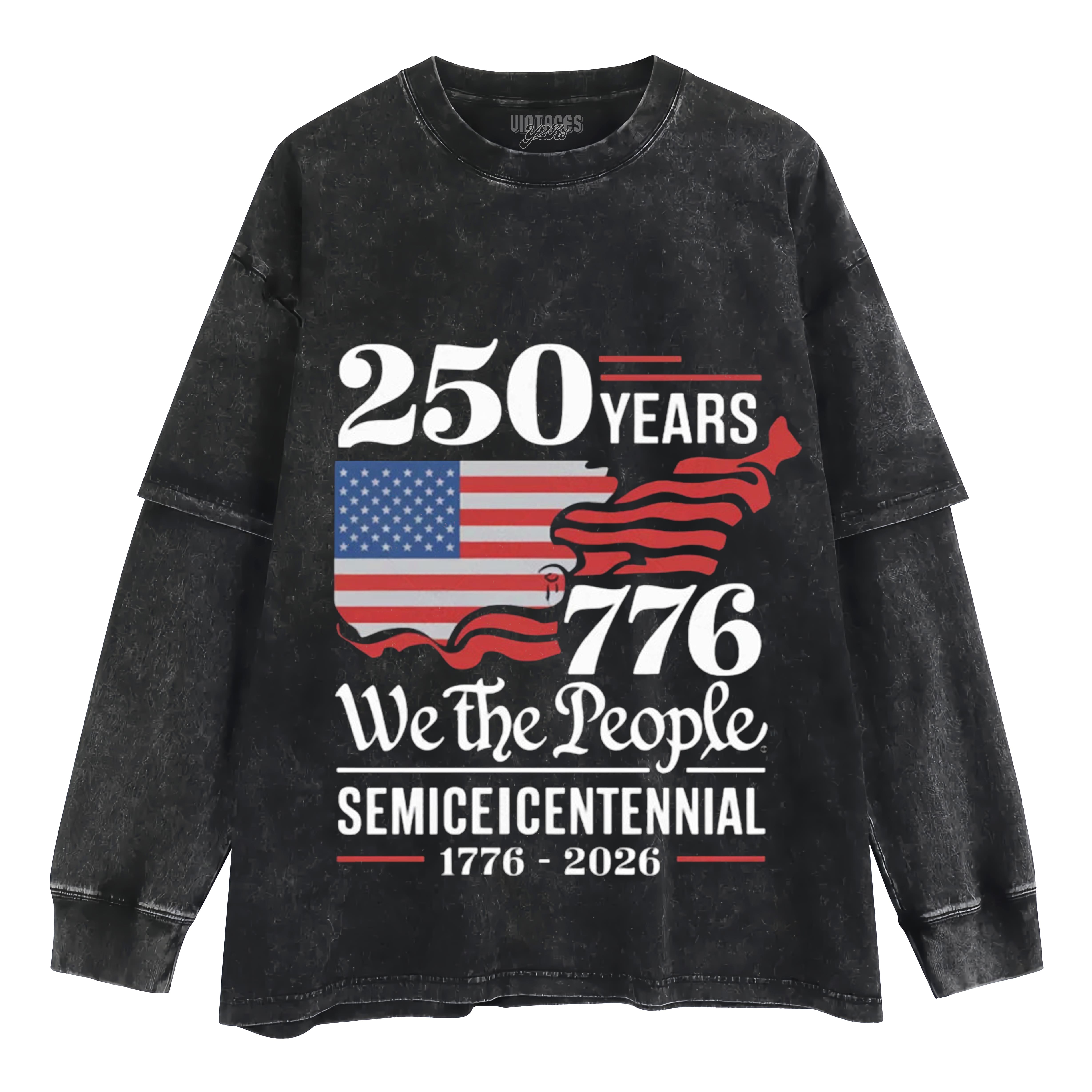 CELEBRATE AMERICA'S 250TH ANNIVERSARY, 4TH OF JULY TANK TOP & TEE & LONG SLEEVE & LAYERED LS & HOODIE