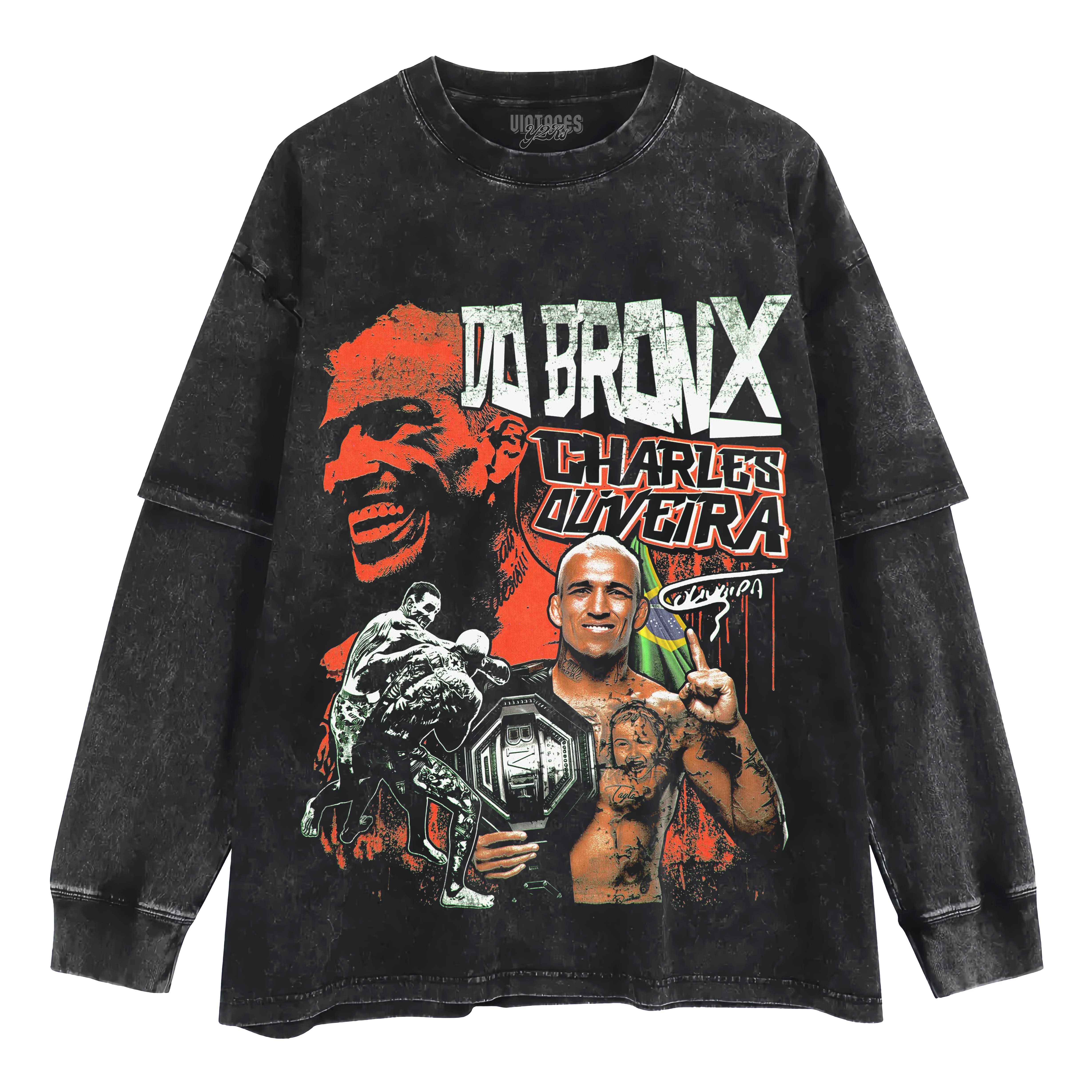 CHARLES OLIVEIRA 2026 V2 VINTAGE TANK TOP & TEE & LONG SLEEVE & LAYERED LS & HOODIE