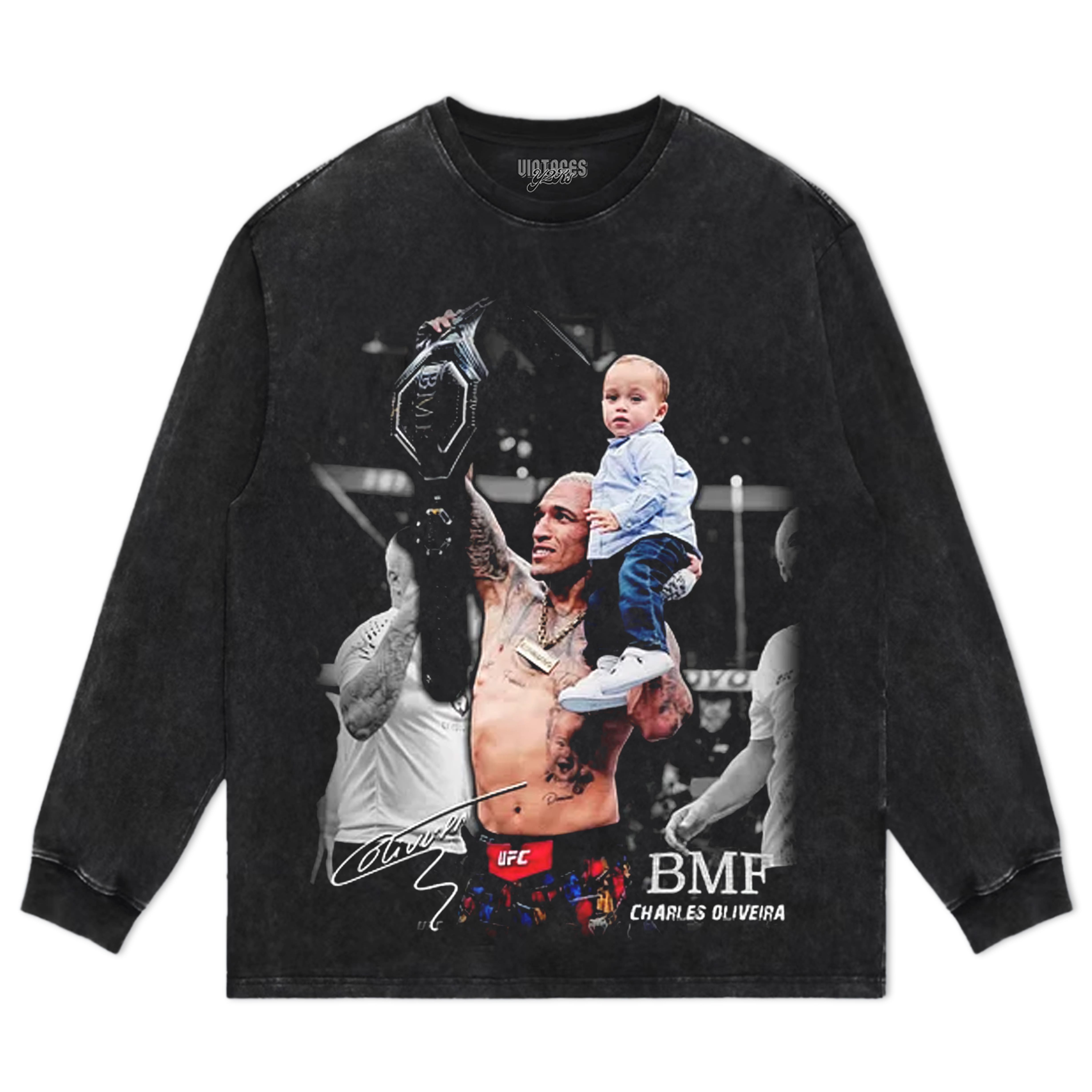 CHARLES OLIVEIRA BMF CHAMPION TEE & LS & HOODIE