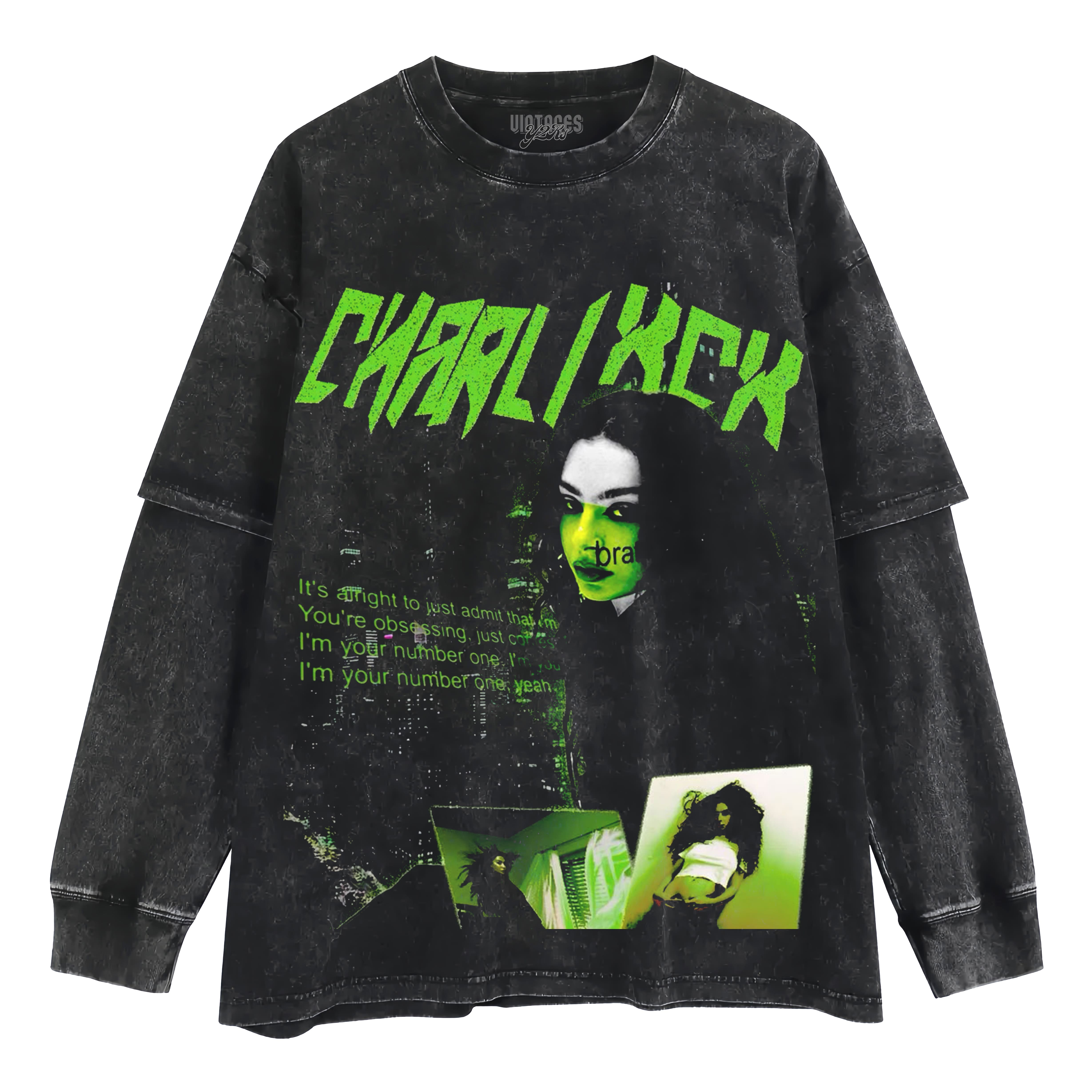 CHARLI XCX - BRAT LAYERED LONG SLEEVE