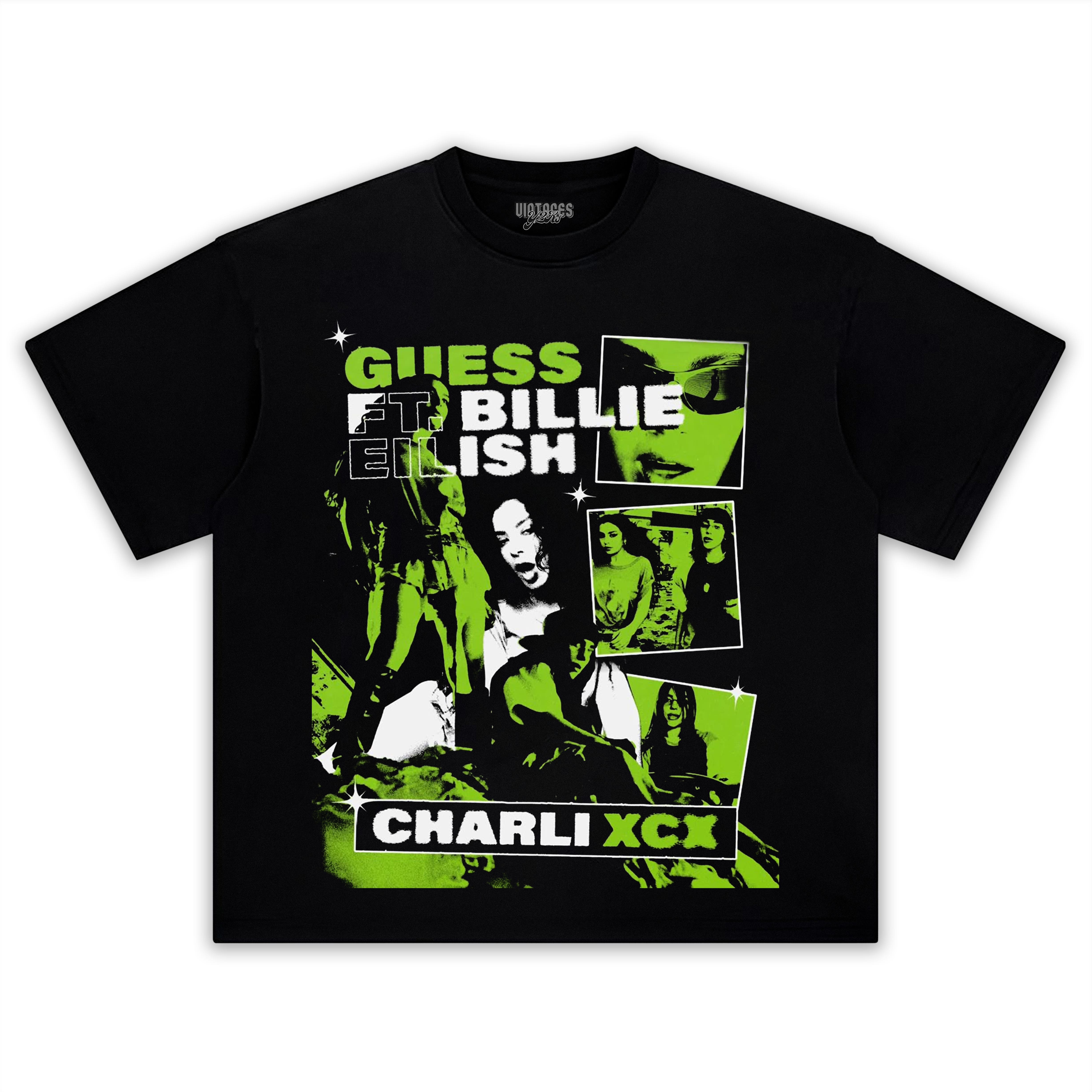 CHARLI XCX & BILLIE EILISH - GUESS TEE & LS & HOODIE