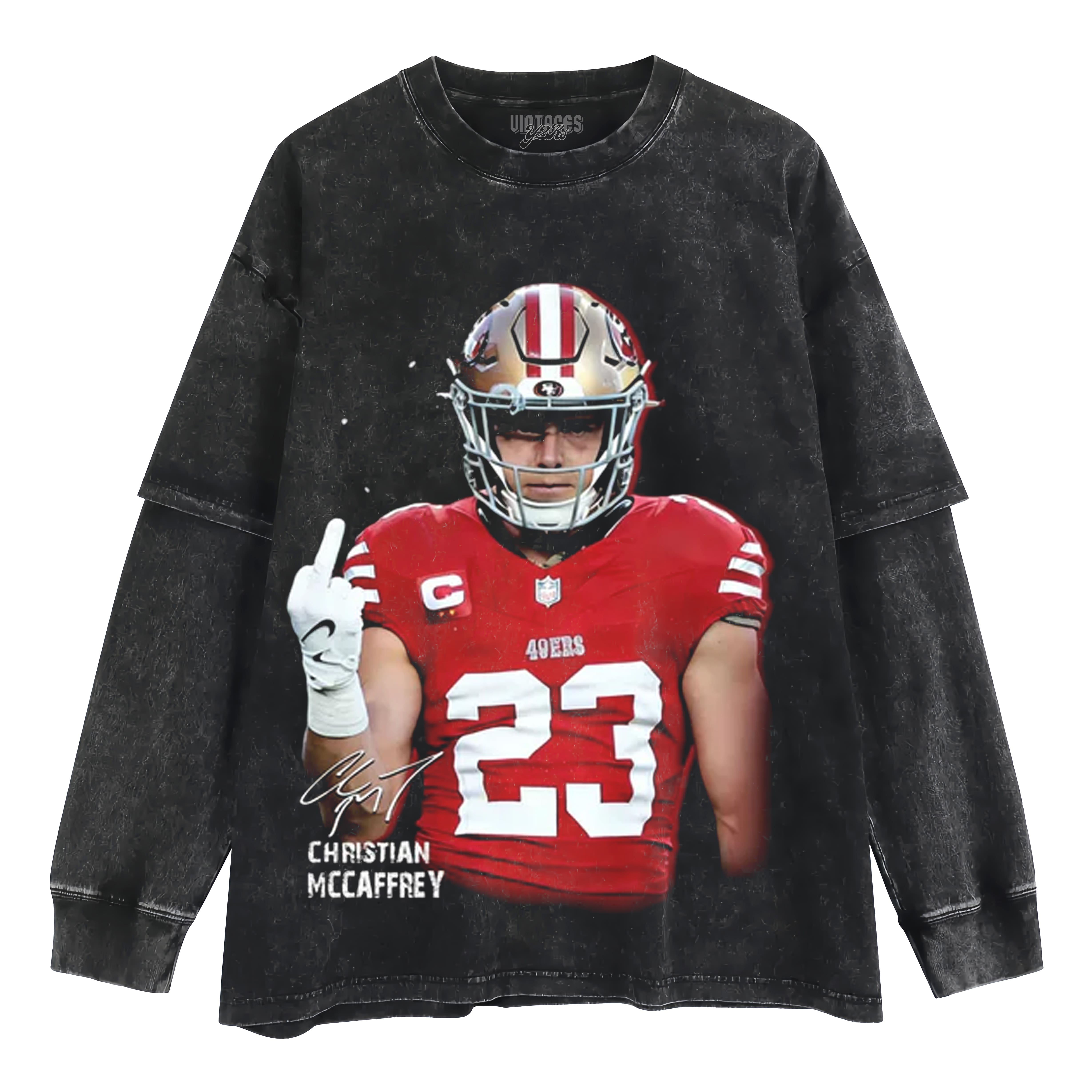 CHRISTIAN MCCAFFREY LAYERED LONG SLEEVE