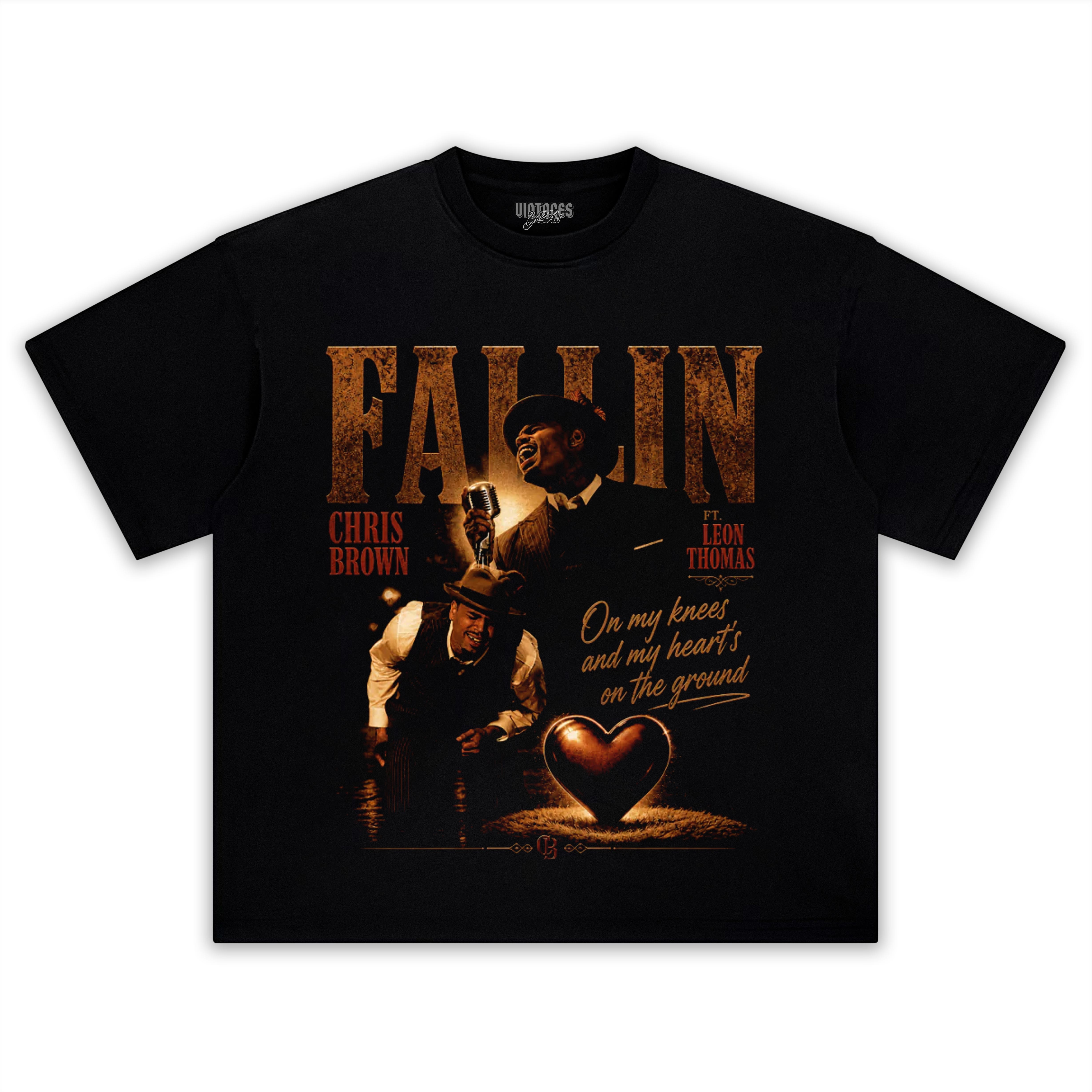 CHRIS BROWN & LEON THOMAS - FALLIN TANK TOP & TEE & LONG SLEEVE & LAYERED LS & HOODIE