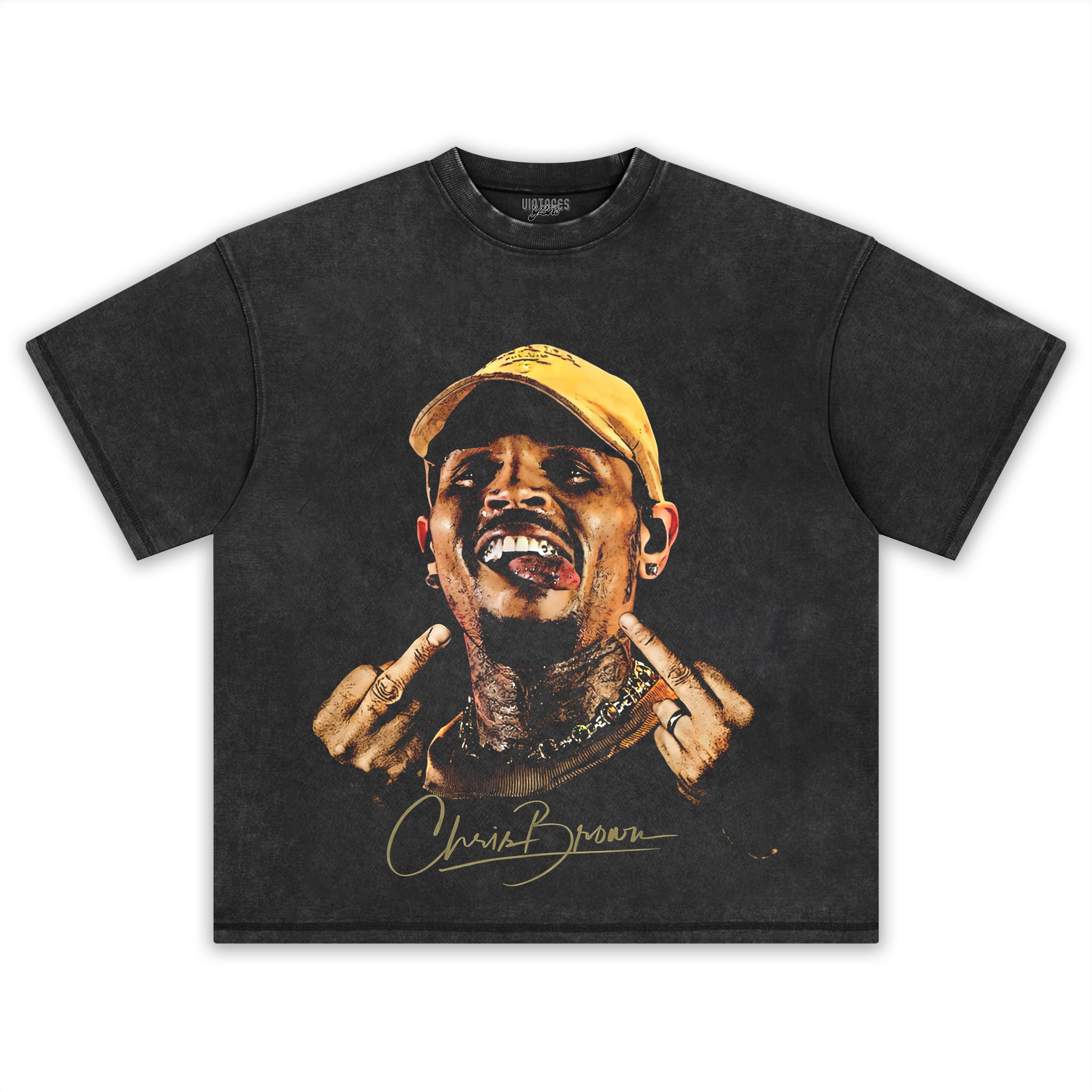 CHRIS BROWN MIDDLE VINTAGE TEE & LS & HOODIE