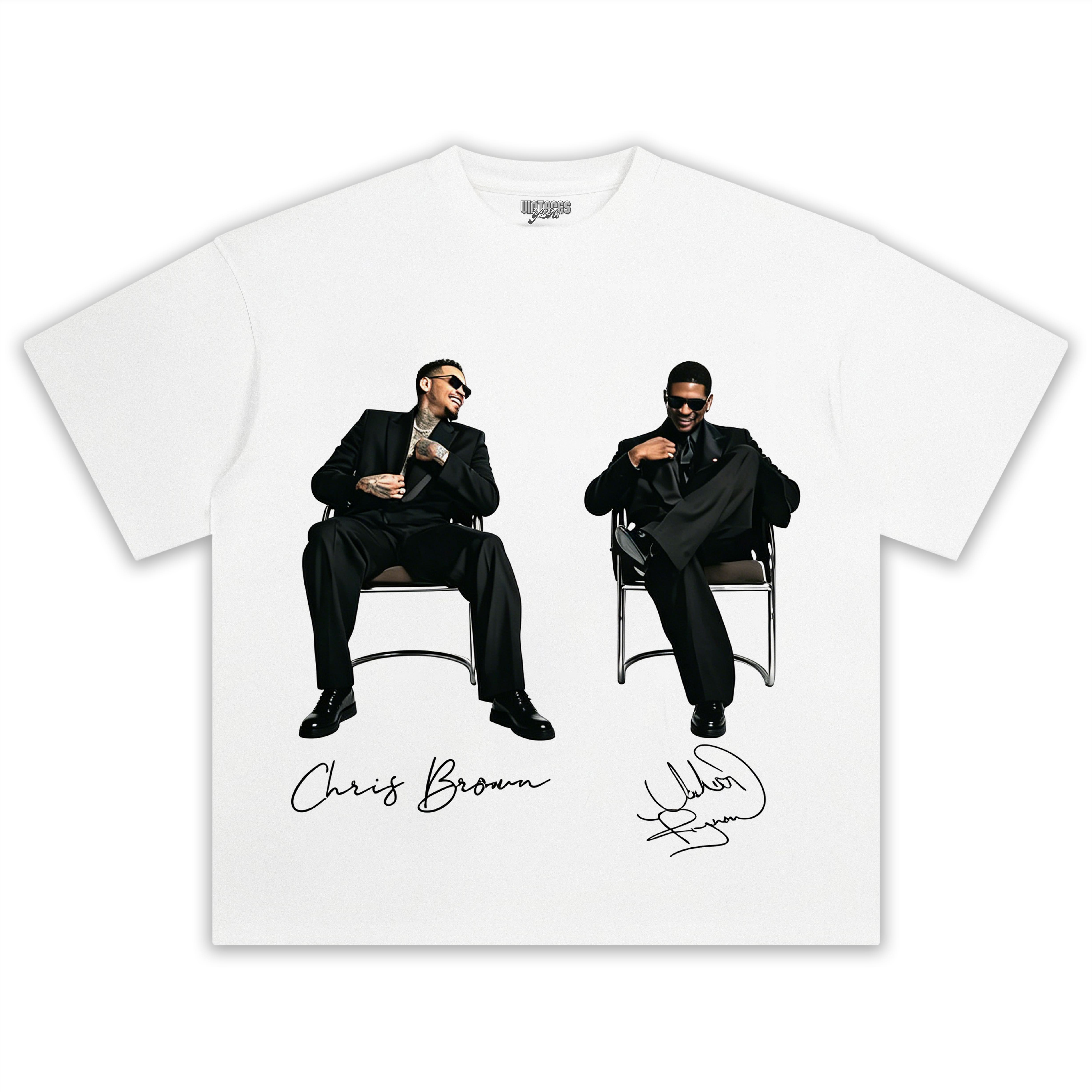 CHRIS BROWN & USHER THE R&B TOUR TANK TOP & TEE & LONG SLEEVE & LAYERED LS & HOODIE