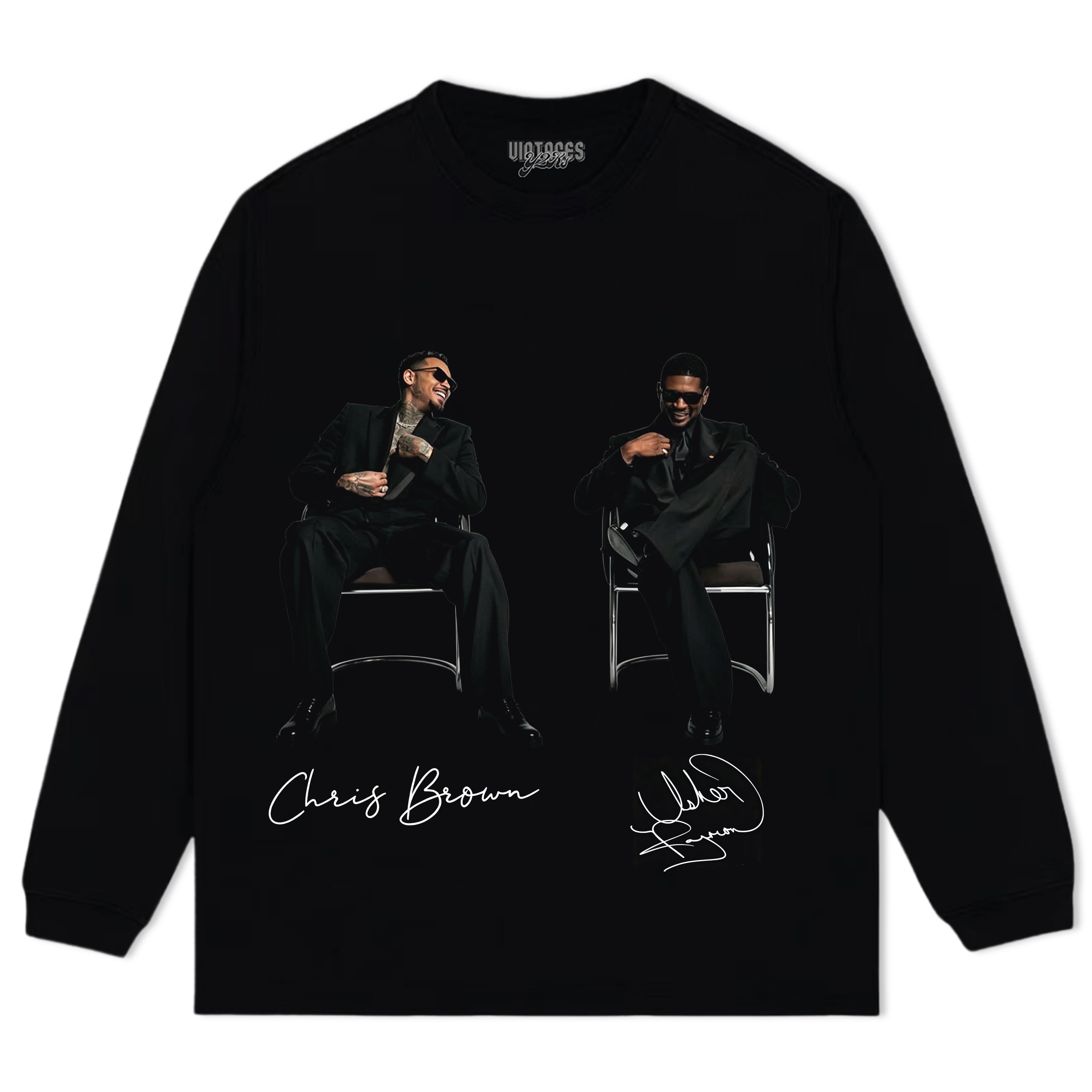 CHRIS BROWN & USHER THE R&B TOUR TANK TOP & TEE & LONG SLEEVE & LAYERED LS & HOODIE