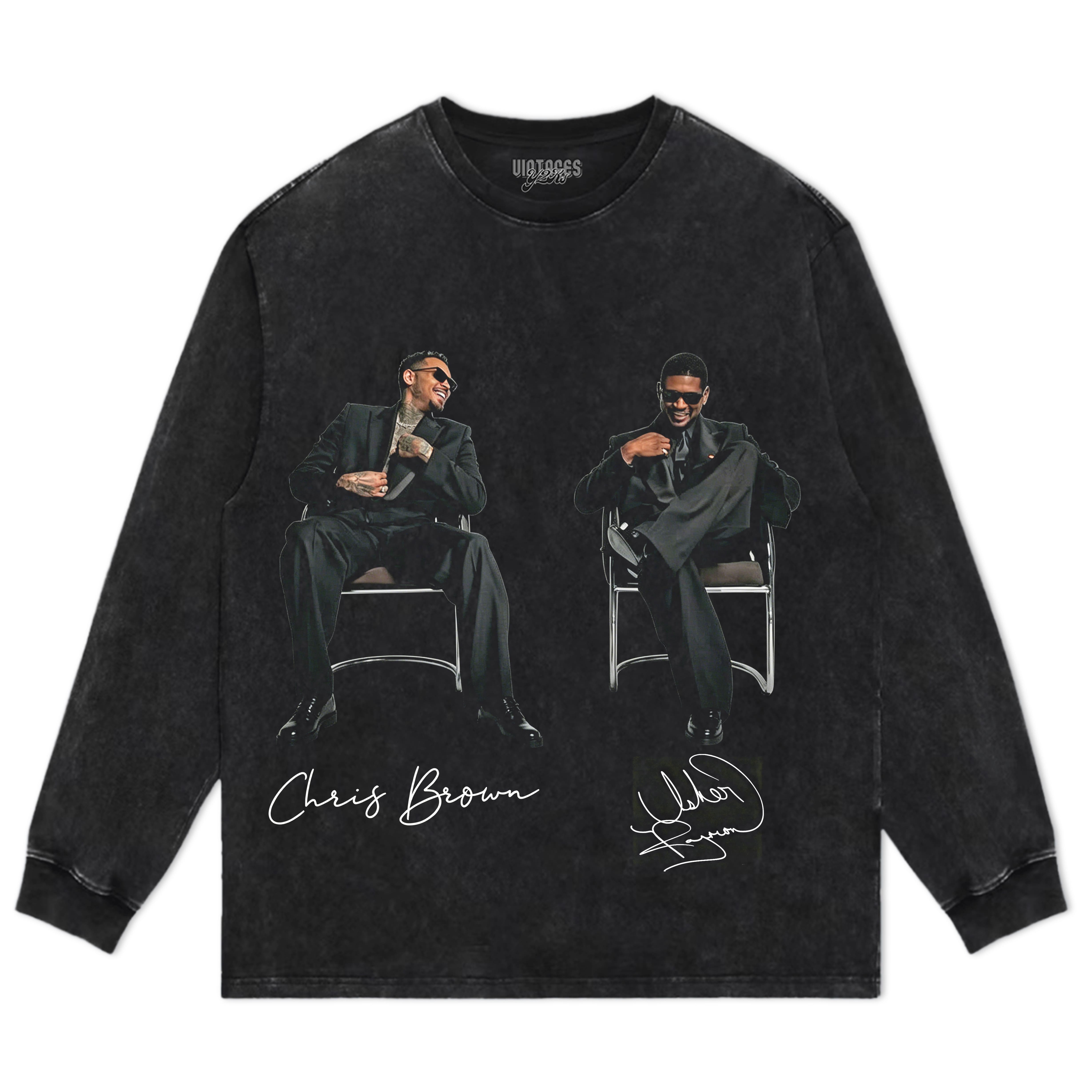 CHRIS BROWN & USHER THE R&B TOUR TANK TOP & TEE & LONG SLEEVE & LAYERED LS & HOODIE