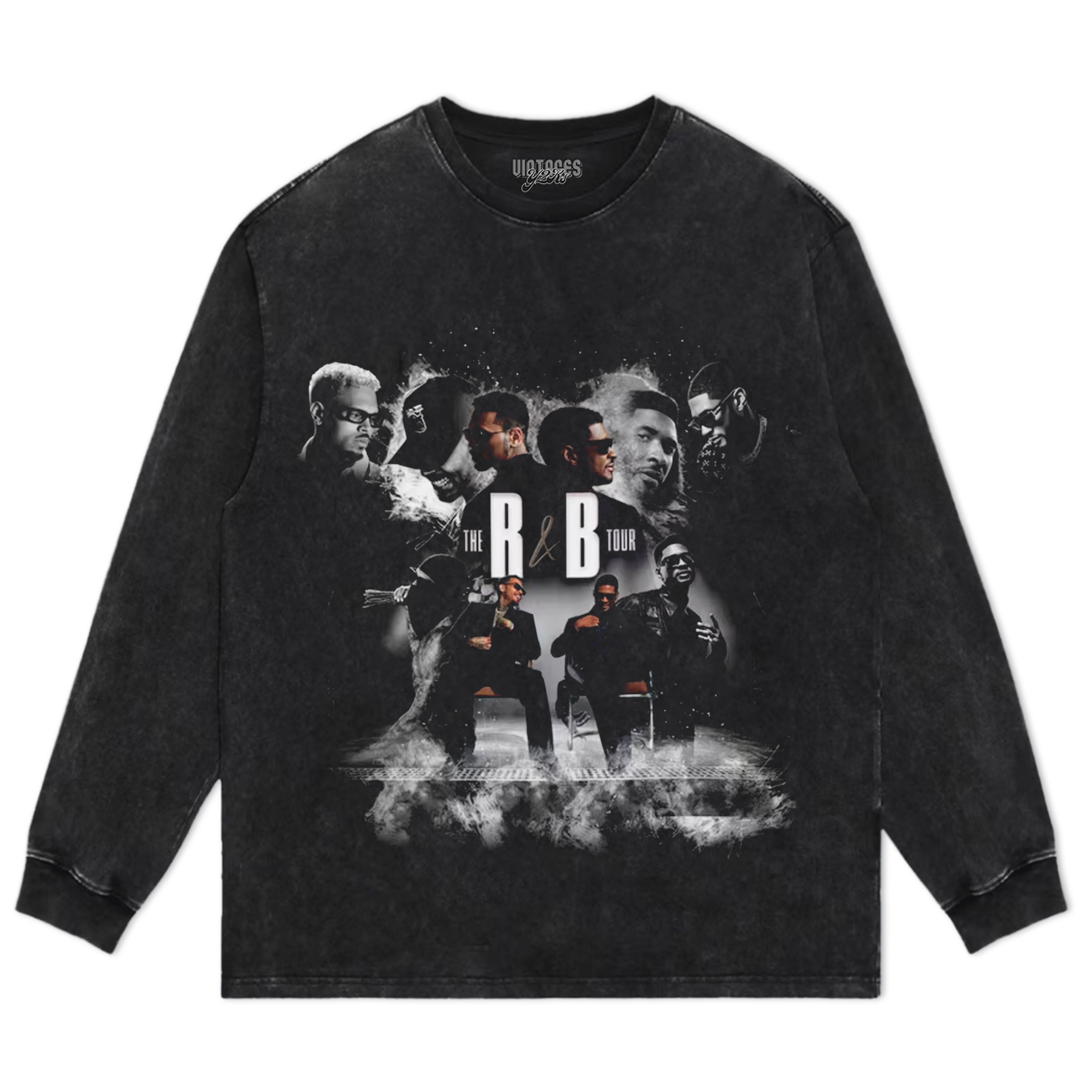 CHRIS BROWN & USHER THE R&B TOUR V2 TANK TOP & TEE & LONG SLEEVE & LAYERED LS & HOODIE
