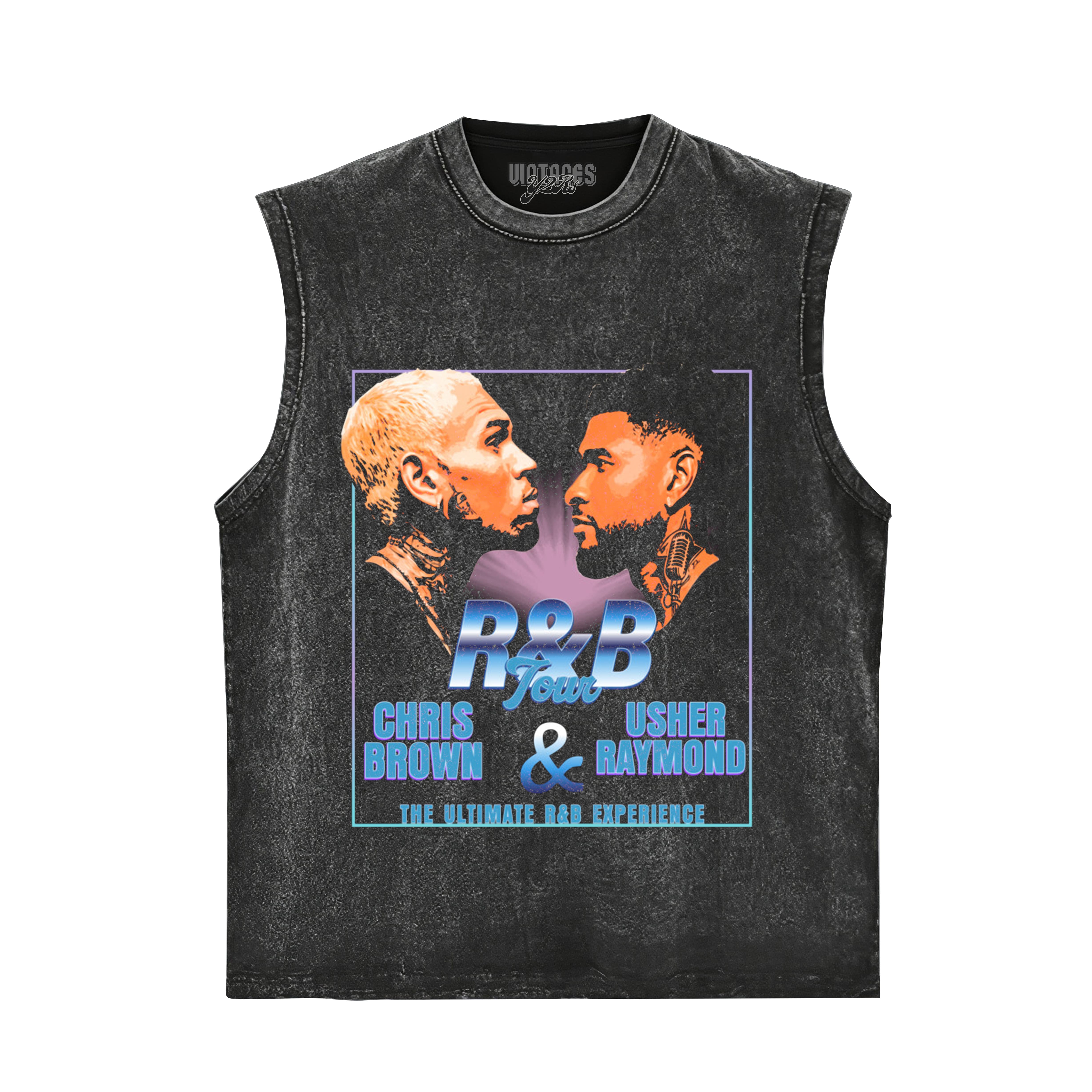CHRIS BROWN & USHER THE R&B TOUR V5 TANK TOP & TEE & LONG SLEEVE & LAYERED LS & HOODIE