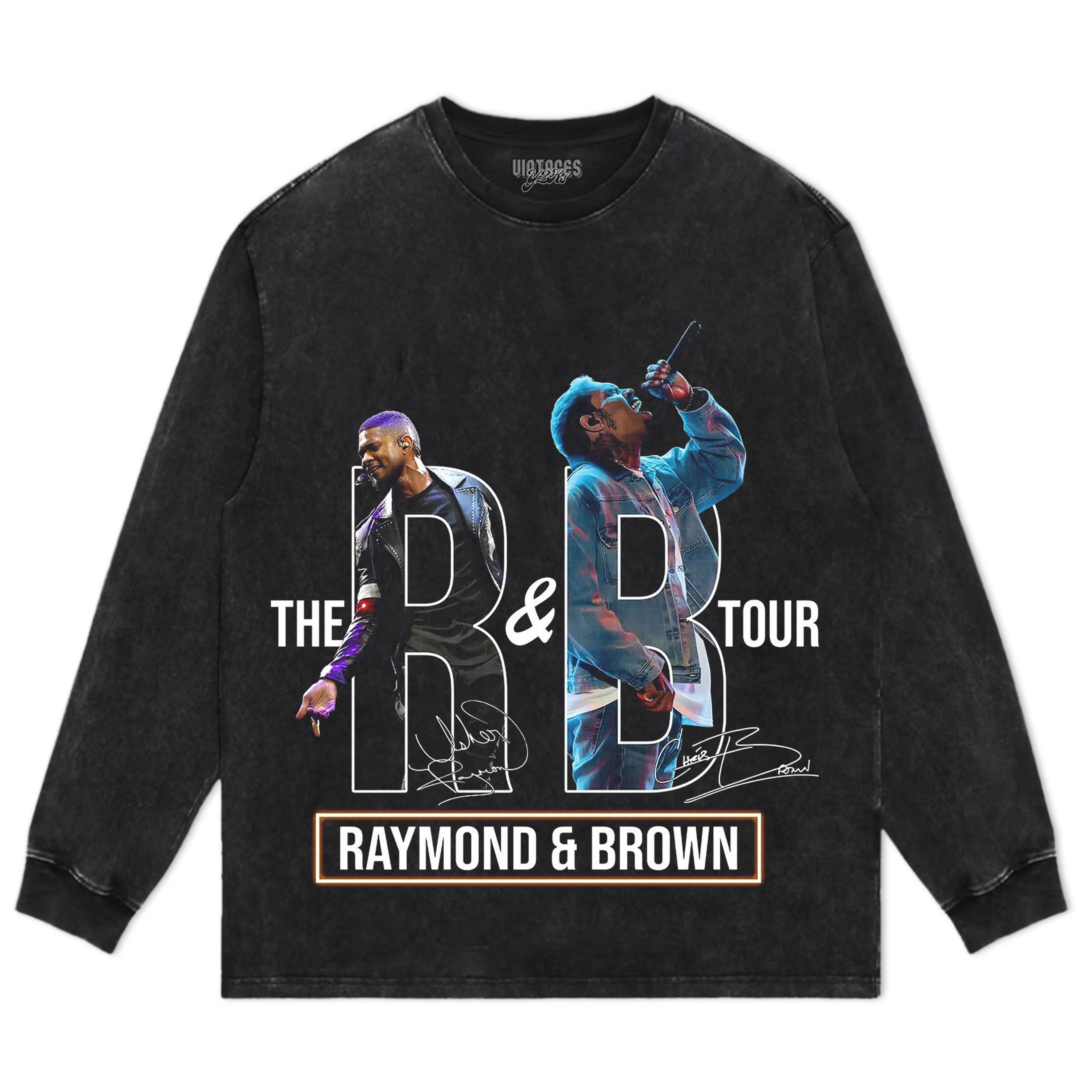 CHRIS BROWN & USHER THE R&B TOUR V6 TANK TOP & TEE & LONG SLEEVE & LAYERED LS & HOODIE