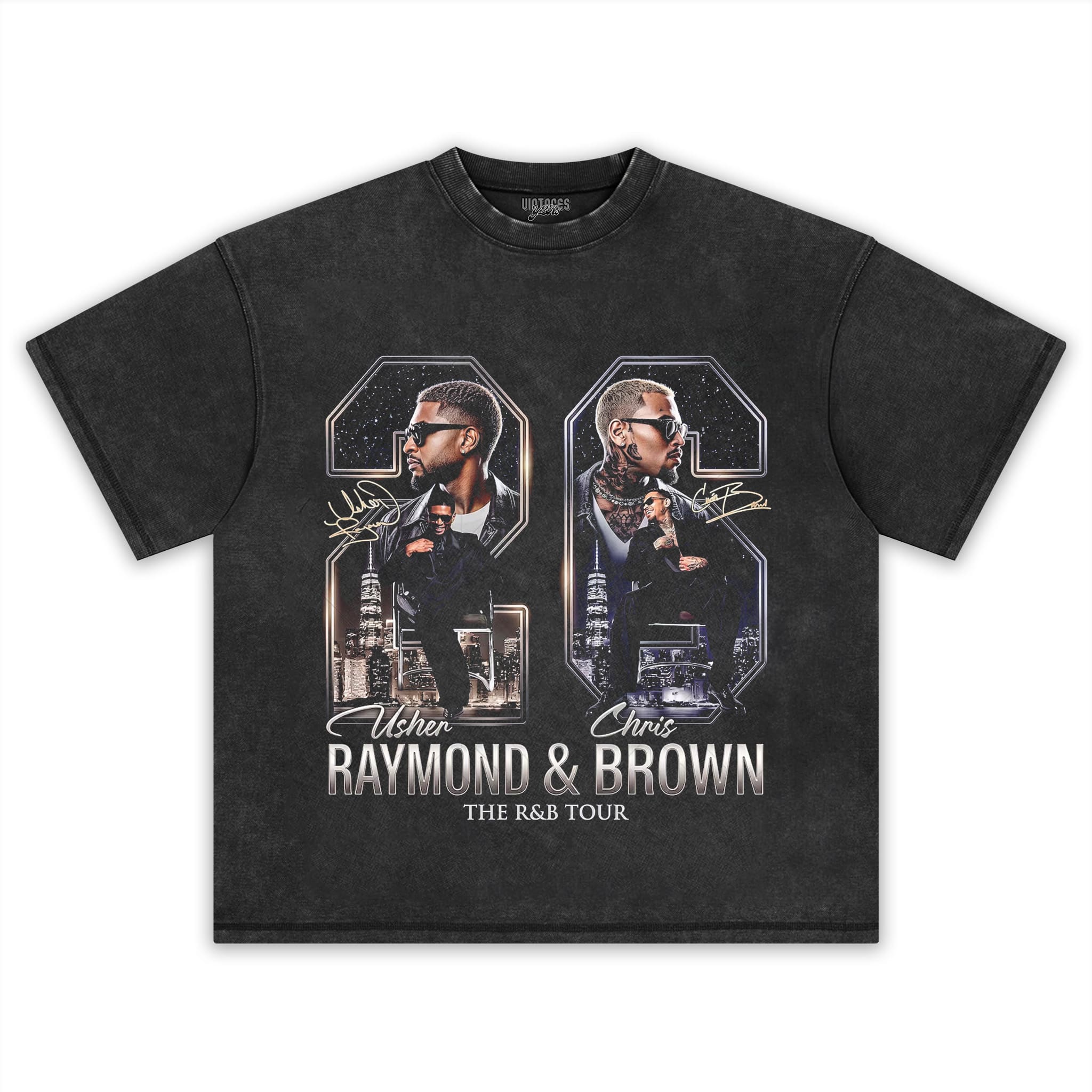 CHRIS BROWN & USHER V4 TANK TOP & TEE & LONG SLEEVE & LAYERED LS & HOODIE