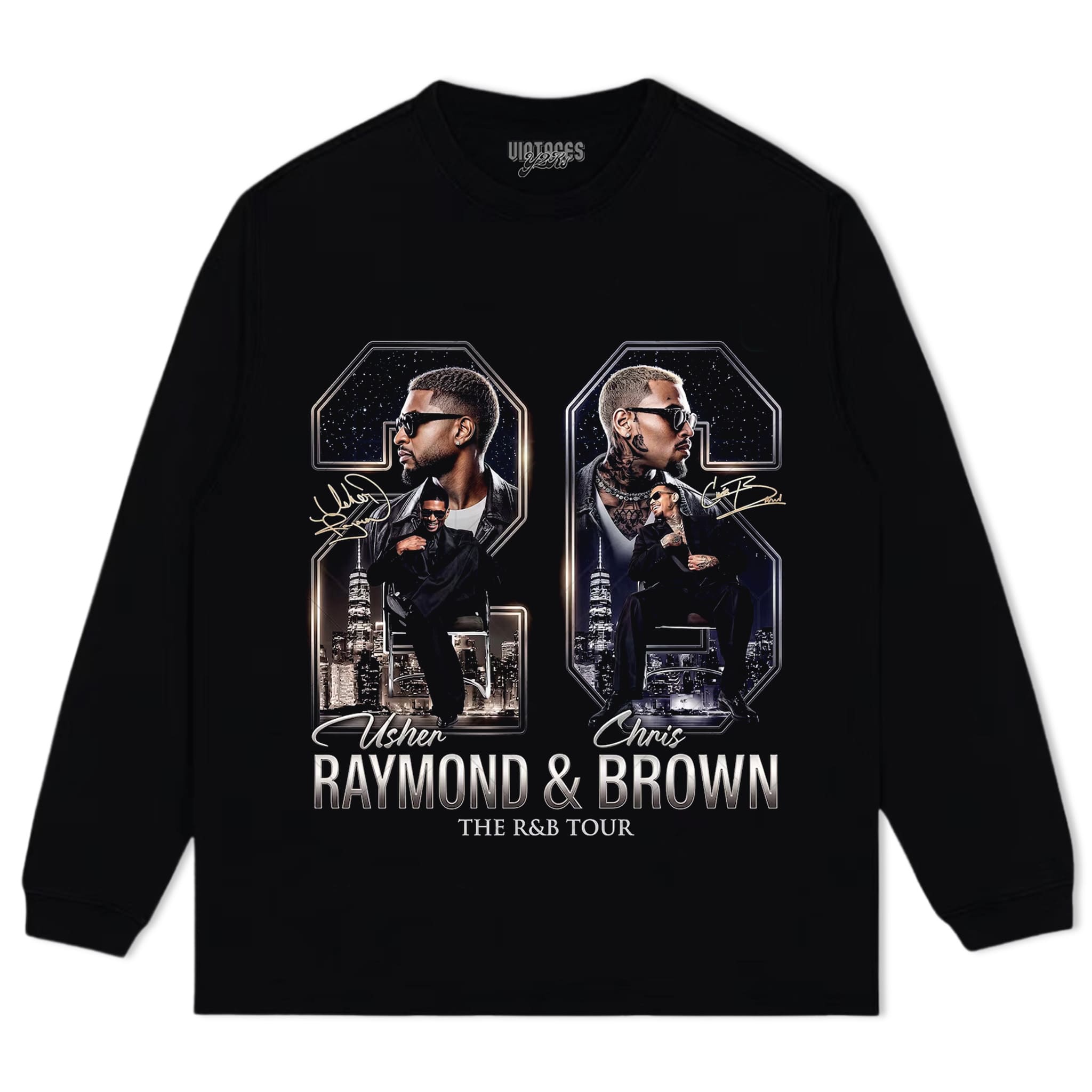 CHRIS BROWN & USHER V4 TANK TOP & TEE & LONG SLEEVE & LAYERED LS & HOODIE
