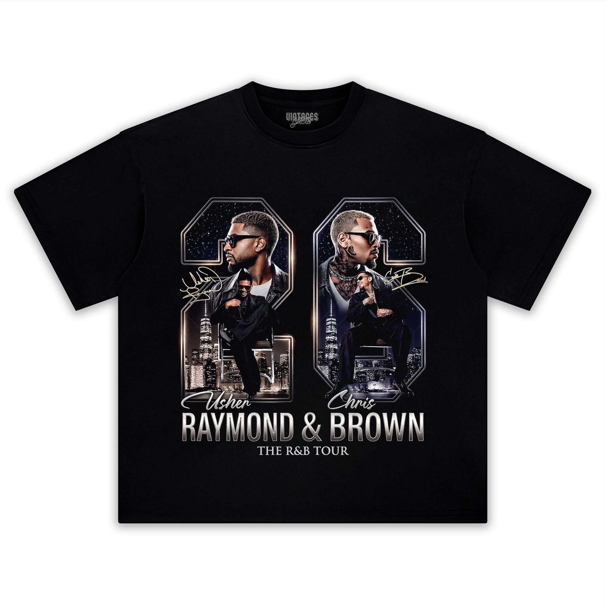 CHRIS BROWN & USHER V4 TANK TOP & TEE & LONG SLEEVE & LAYERED LS & HOODIE