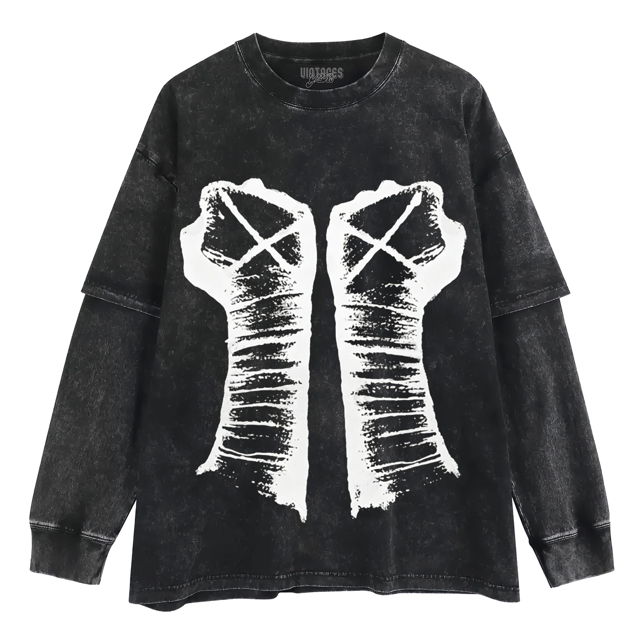 CM PUNK FISTS TANK TOP & TEE & LONG SLEEVE & LAYERED LS & HOODIE