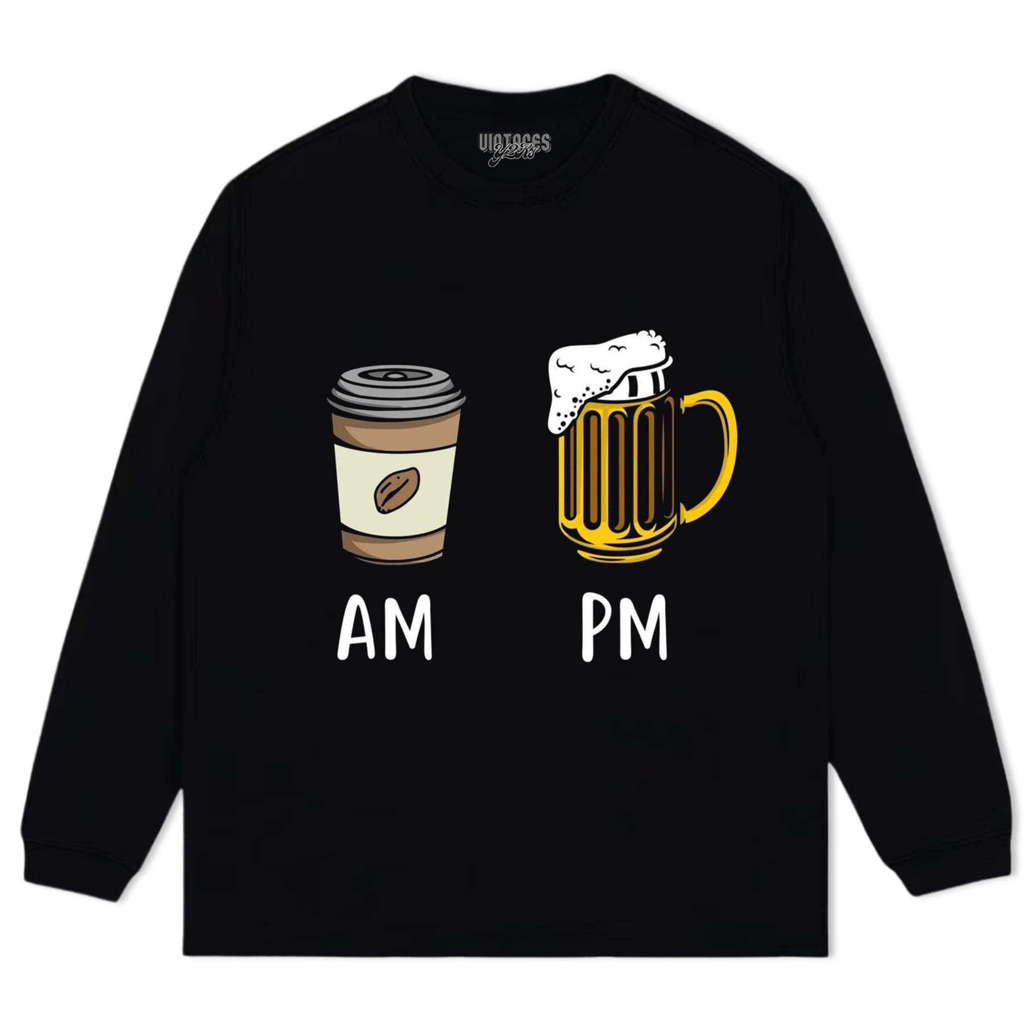 COFFEE IN THE MORNING, BEER IN THE EVENING. TANK TOP & TEE & LONG SLEEVE & LAYERED LS & HOODIE