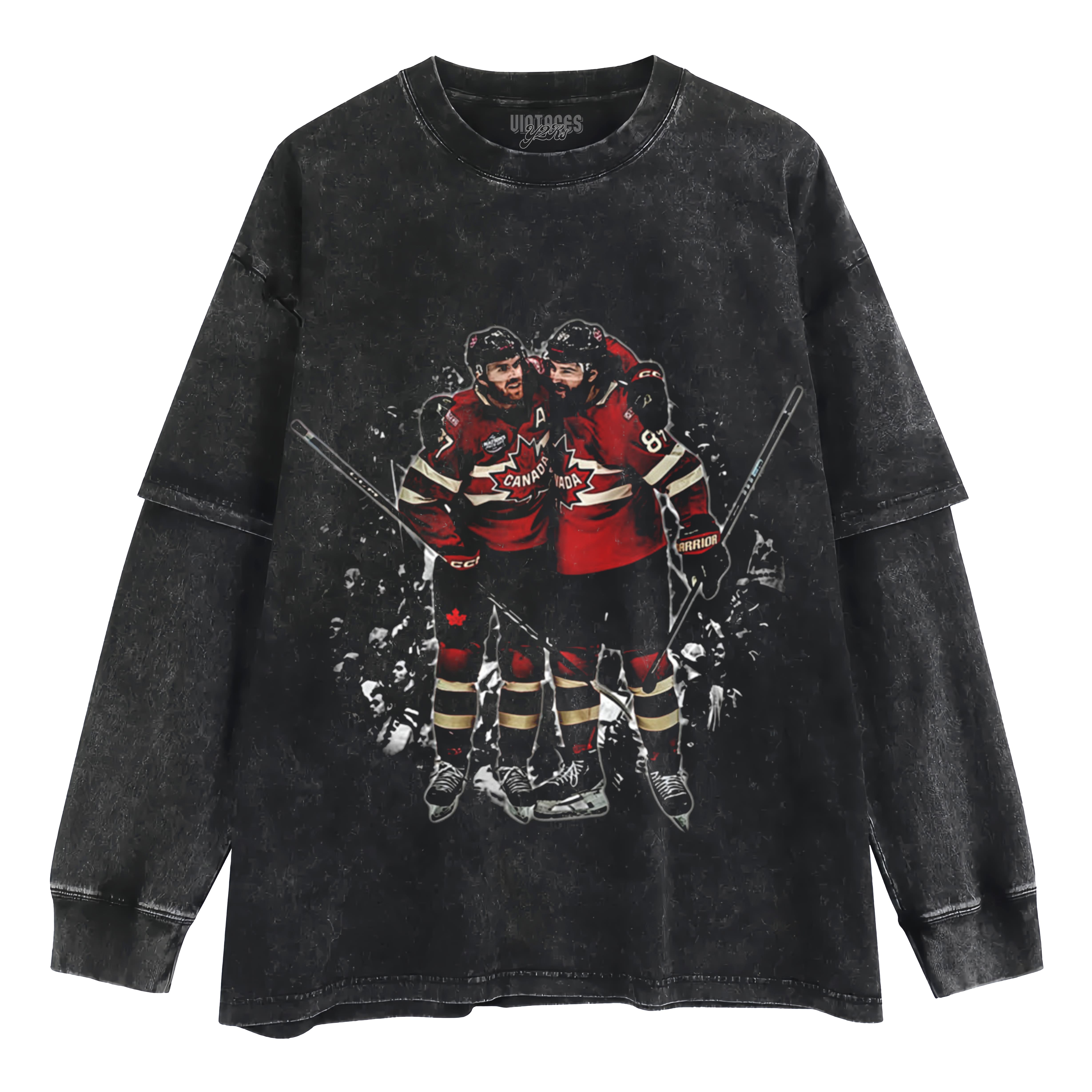 CONNOR MCDAVID & DREW DOUGHTY CANADA LAYERED LONG SLEEVE