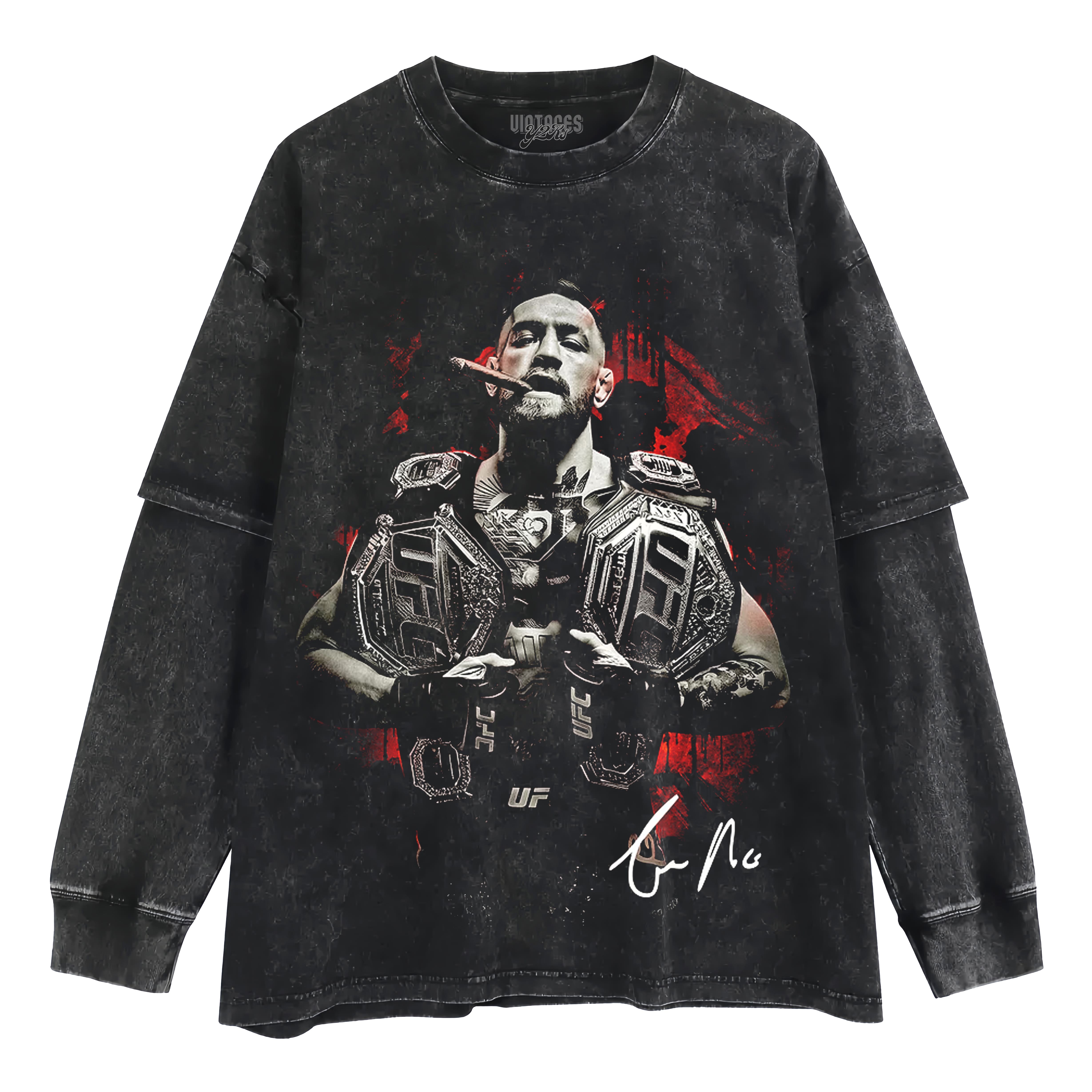 CONOR MCGREGOR UFC CHAMPION TANK TOP & TEE & LONG SLEEVE & LAYERED LS & HOODIE