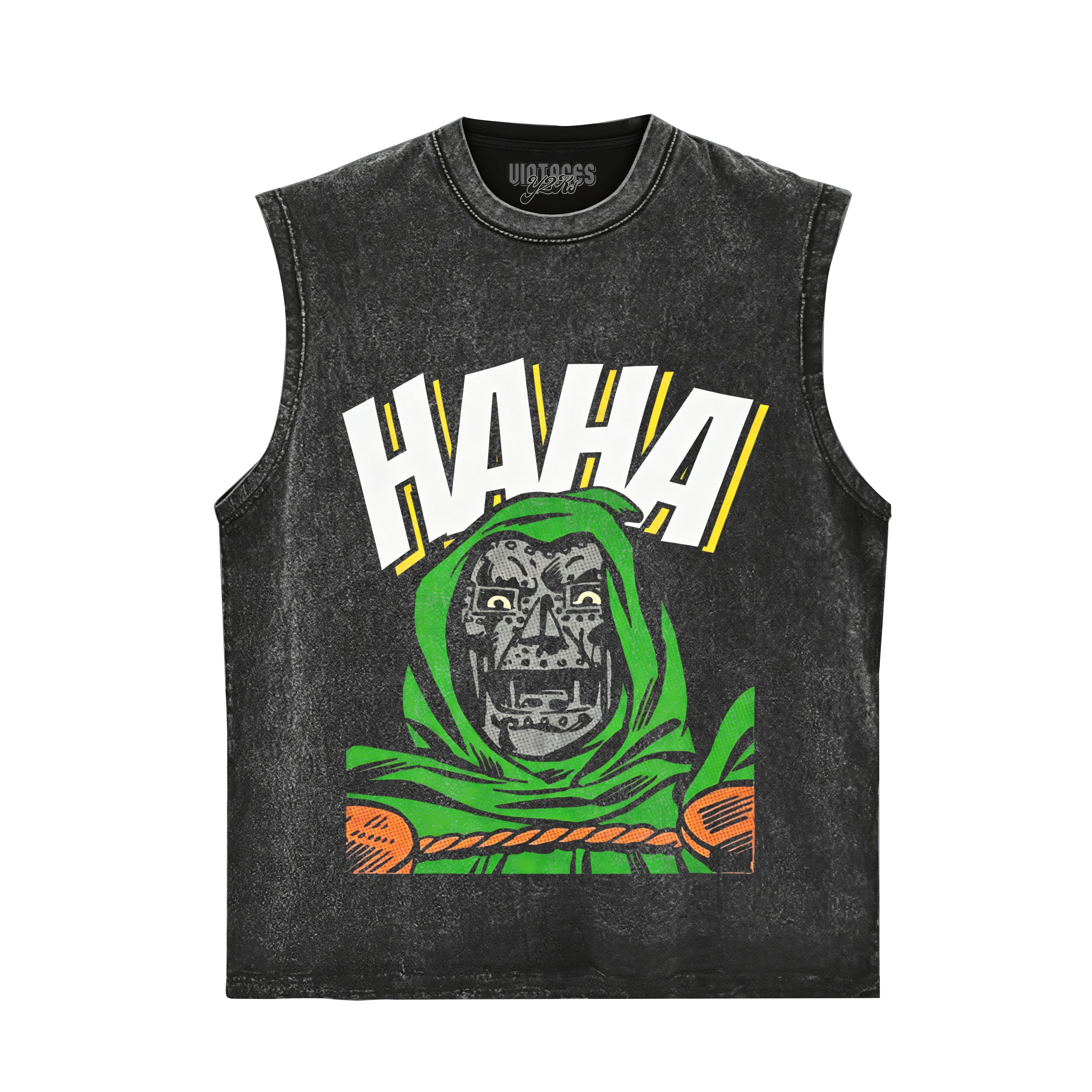 CRAZY DR DOOM LOOSING MIND HAHA TANK TOP & TEE & LONG SLEEVE & LAYERED LS & HOODIE