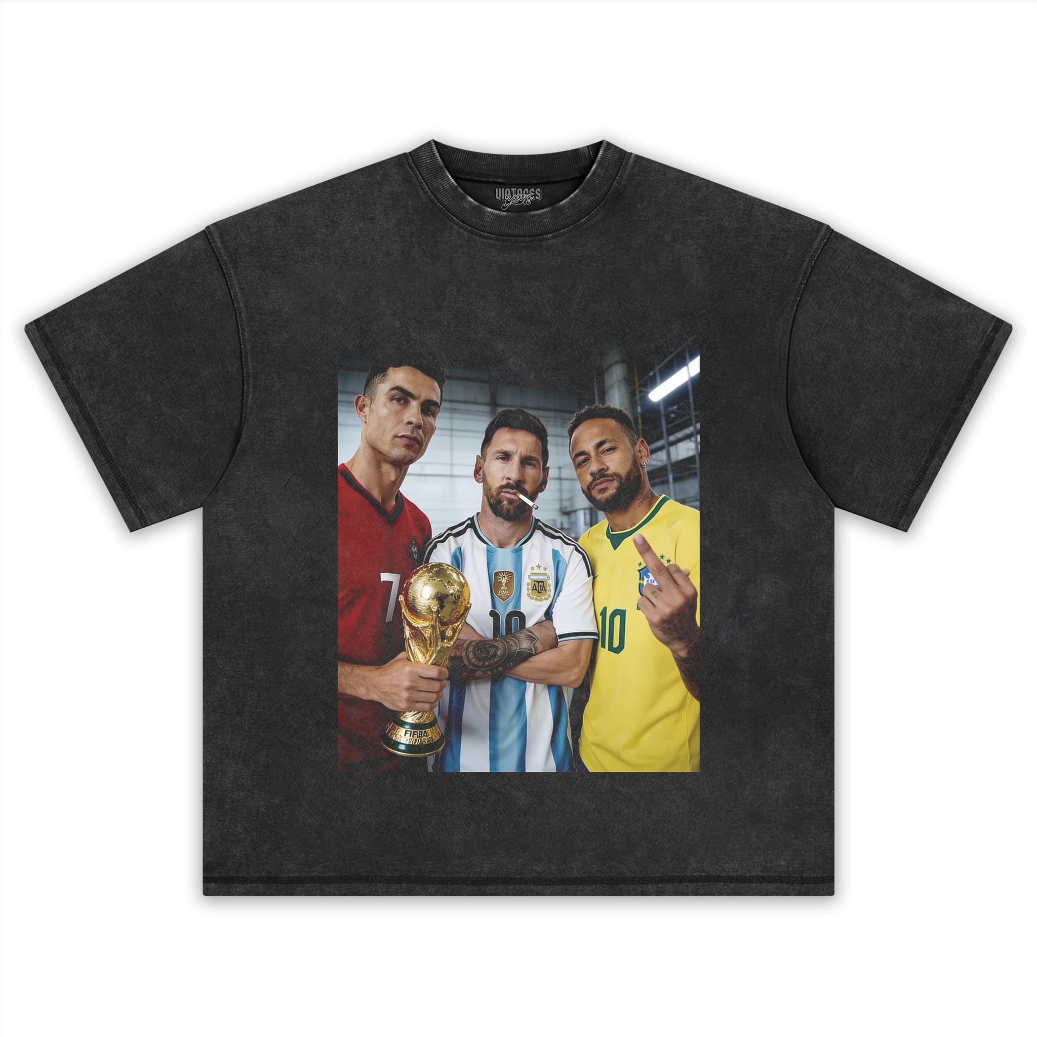 CRISTIANO RONALDO & LIONEL MESSI & NEYMAR JR. TANK TOP & TEE & LONG SLEEVE & LAYERED LS & HOODIE