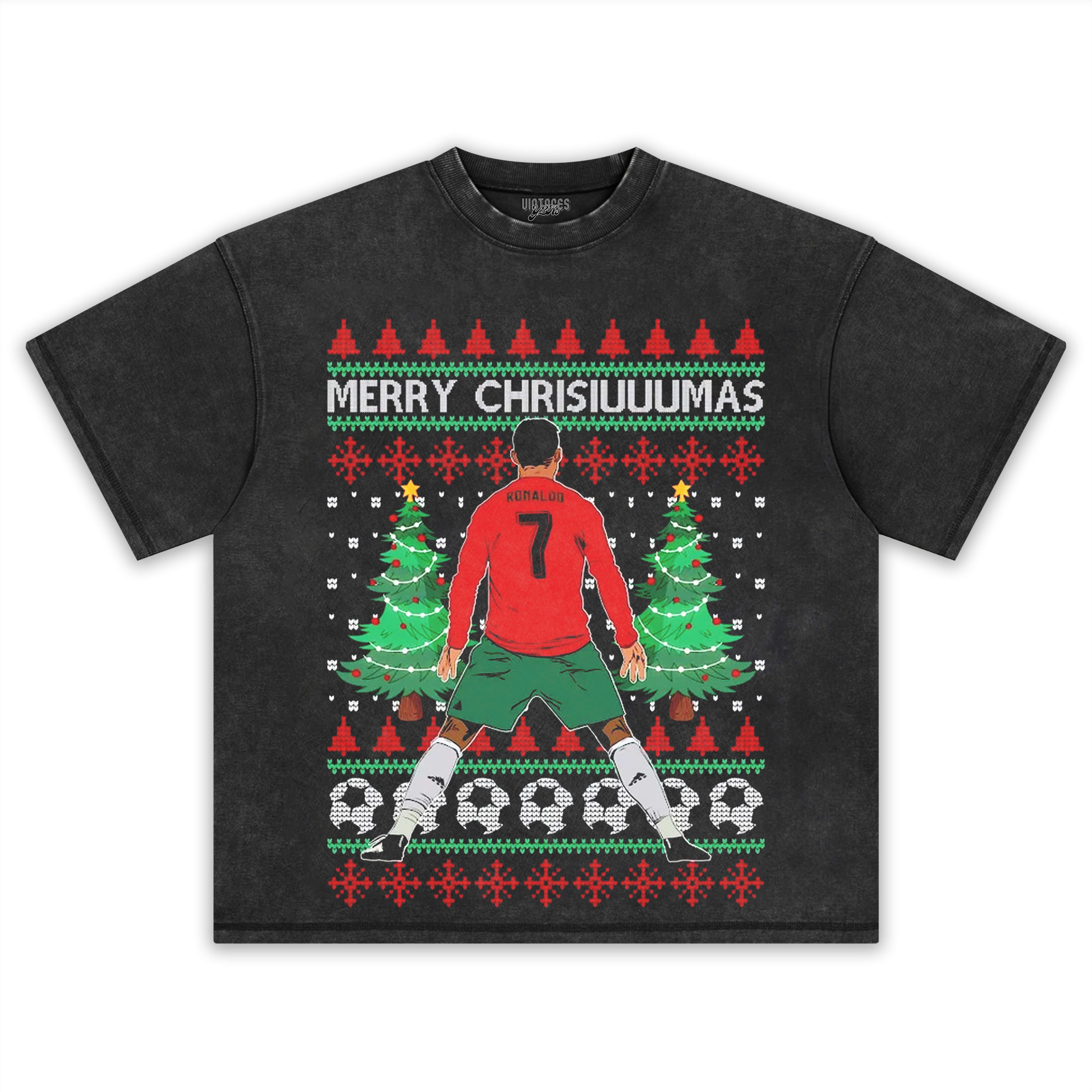 CRISTIANO RONALDO 2025 CHRISTMAS TEE & LS & HOODIE