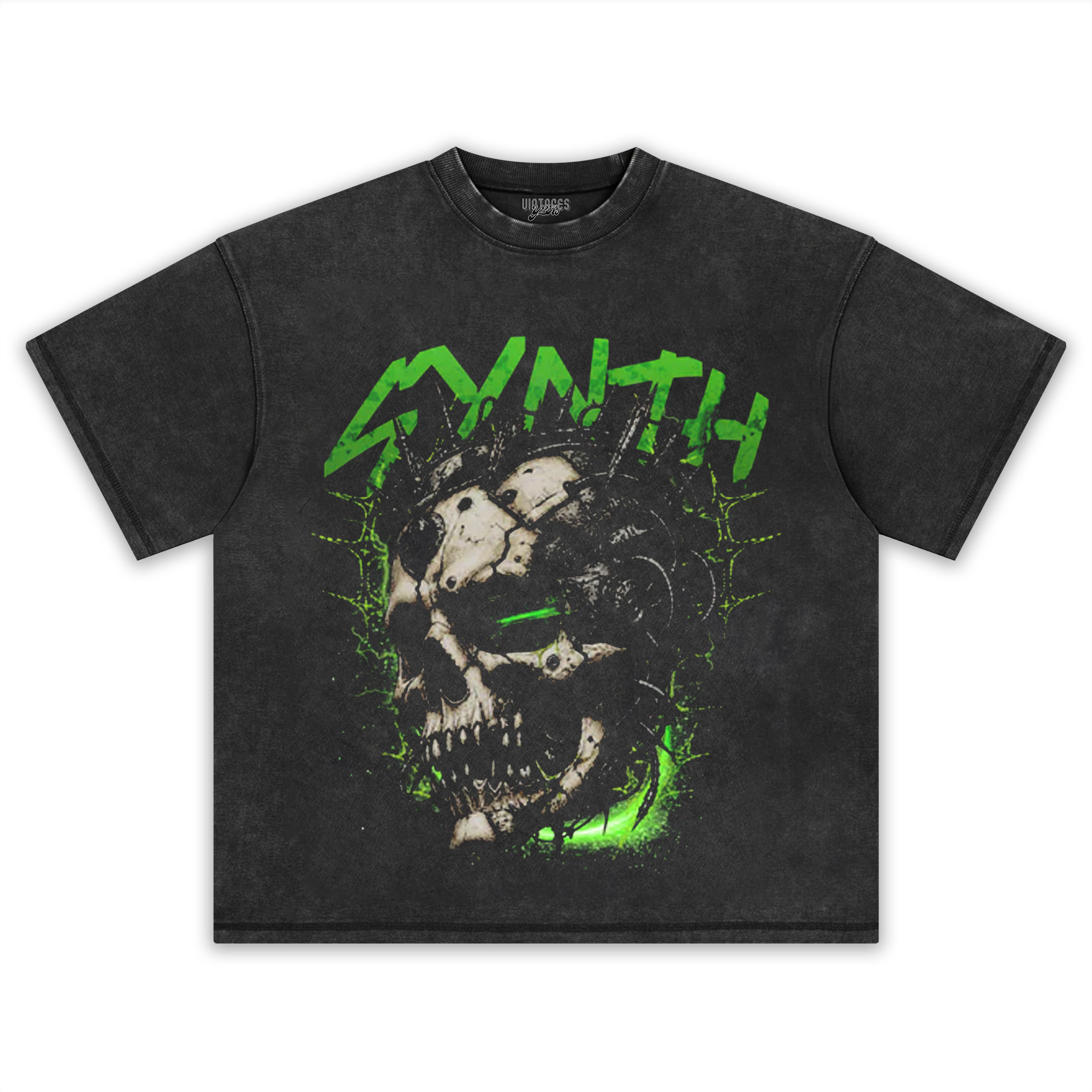 CYBER SKULL STREETWEAR TANK TOP & TEE & LONG SLEEVE & LAYERED LS & HOODIE