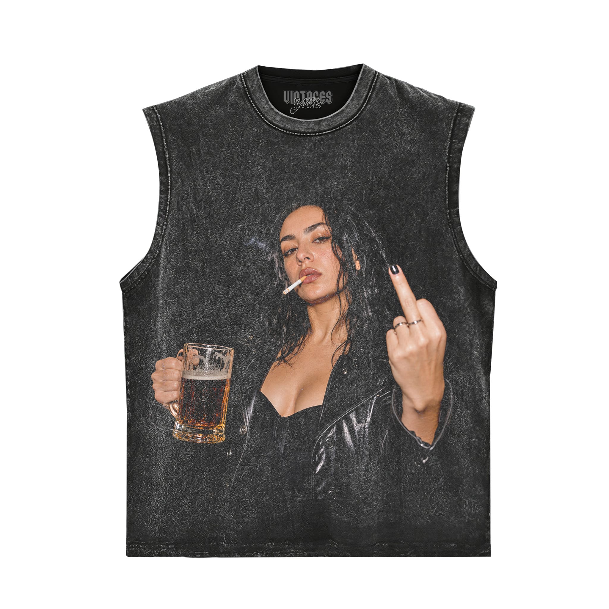 Charli XCX MIDDLE FINGER TANK TOP & TEE & LONG SLEEVE & LAYERED LS & HOODIE
