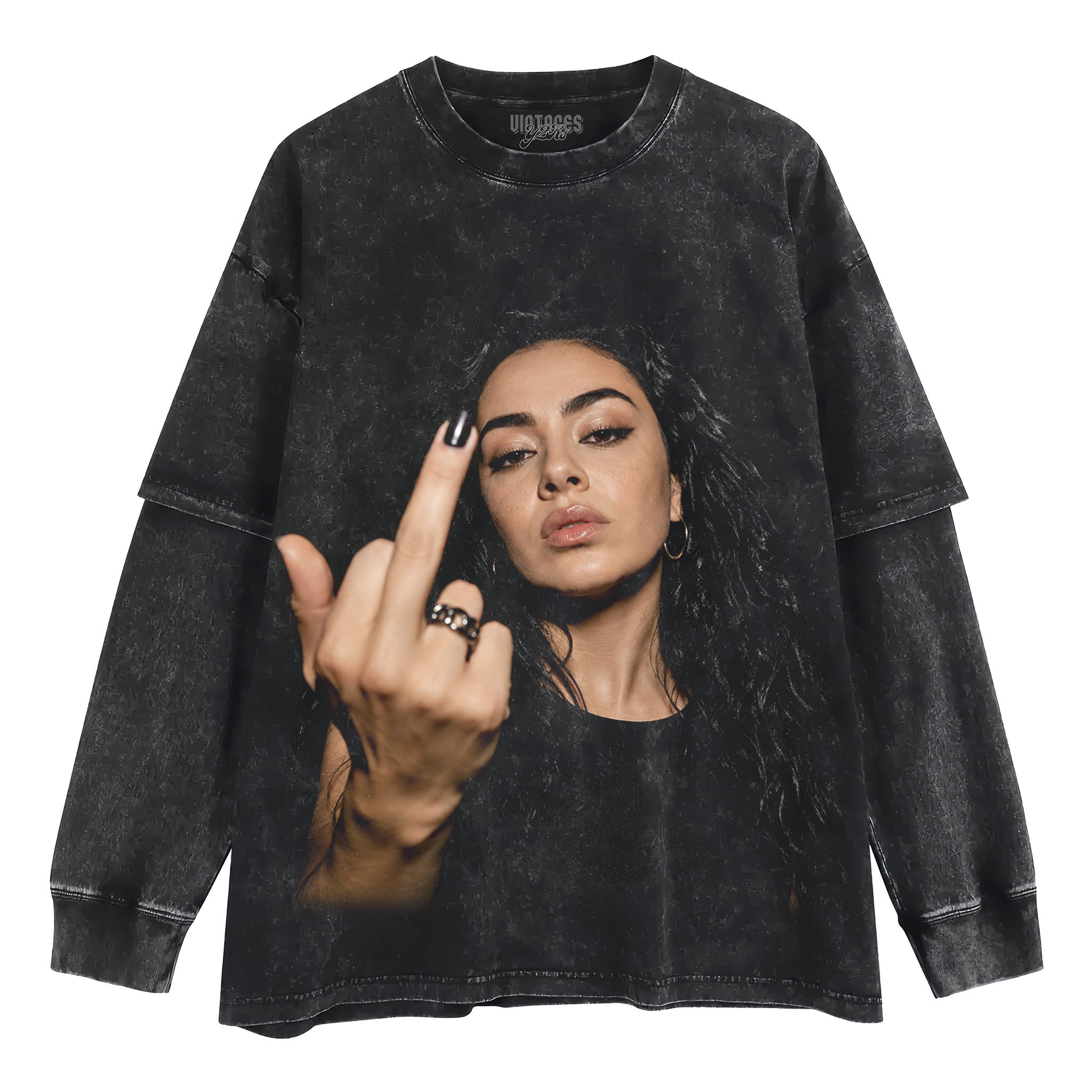 Charli XCX MIDDLE FINGER V2 TANK TOP & TEE & LONG SLEEVE & LAYERED LS & HOODIE