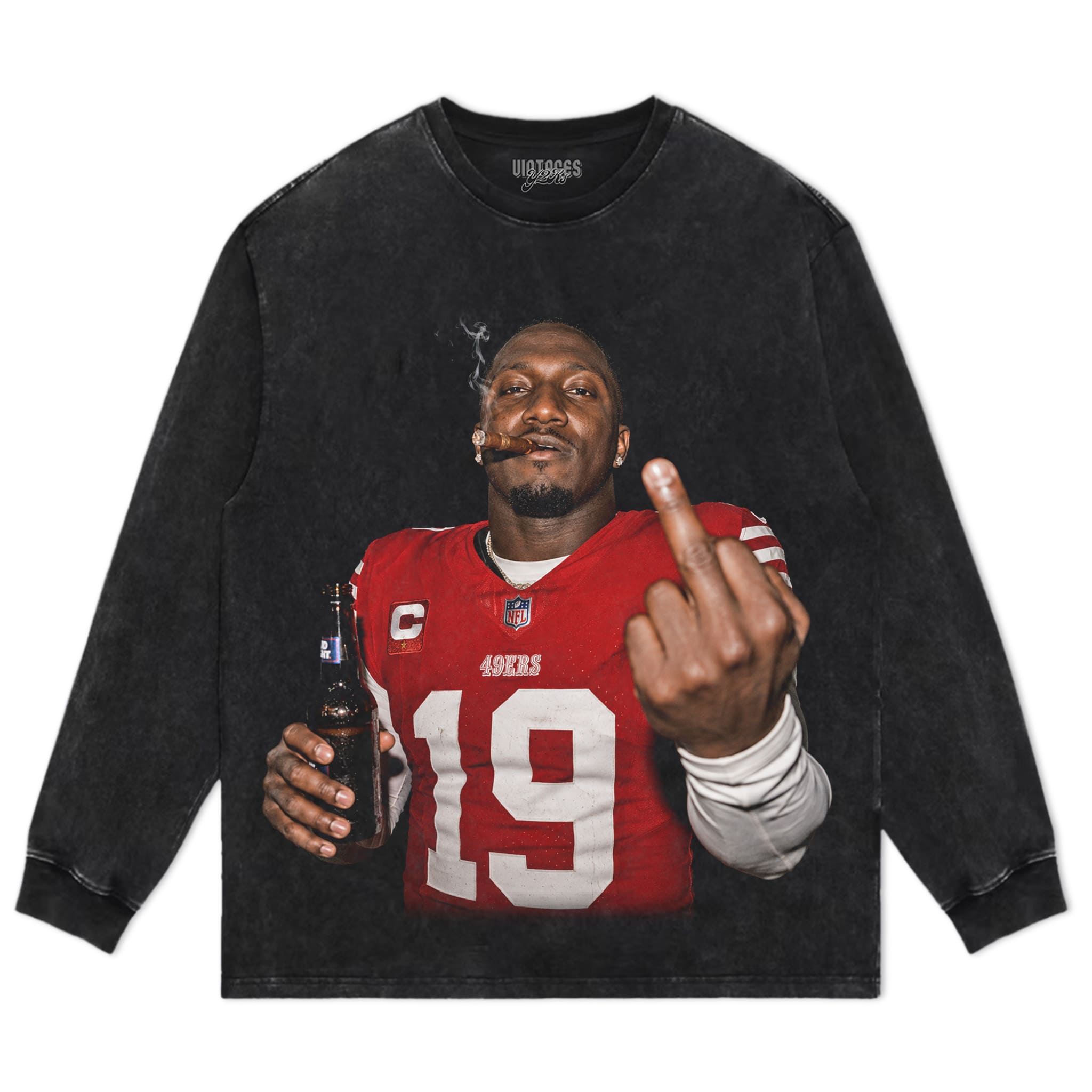 DEEBO SAMUEL - MIDDLE FINGER TANK TOP & TEE & LONG SLEEVE & LAYERED LS & HOODIE
