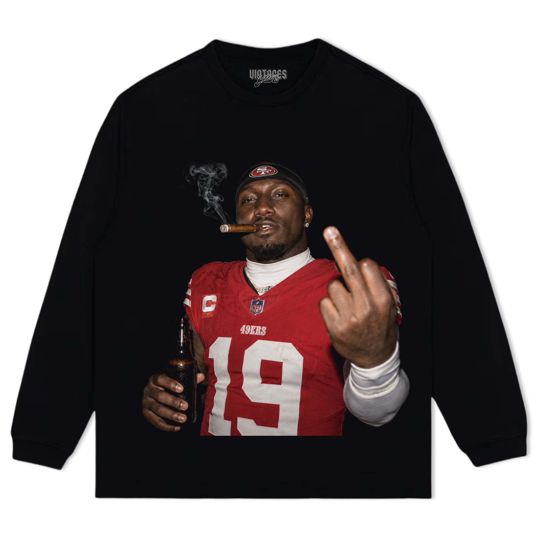 DEEBO SAMUEL - MIDDLE FINGER V2 TANK TOP & TEE & LONG SLEEVE & LAYERED LS & HOODIE