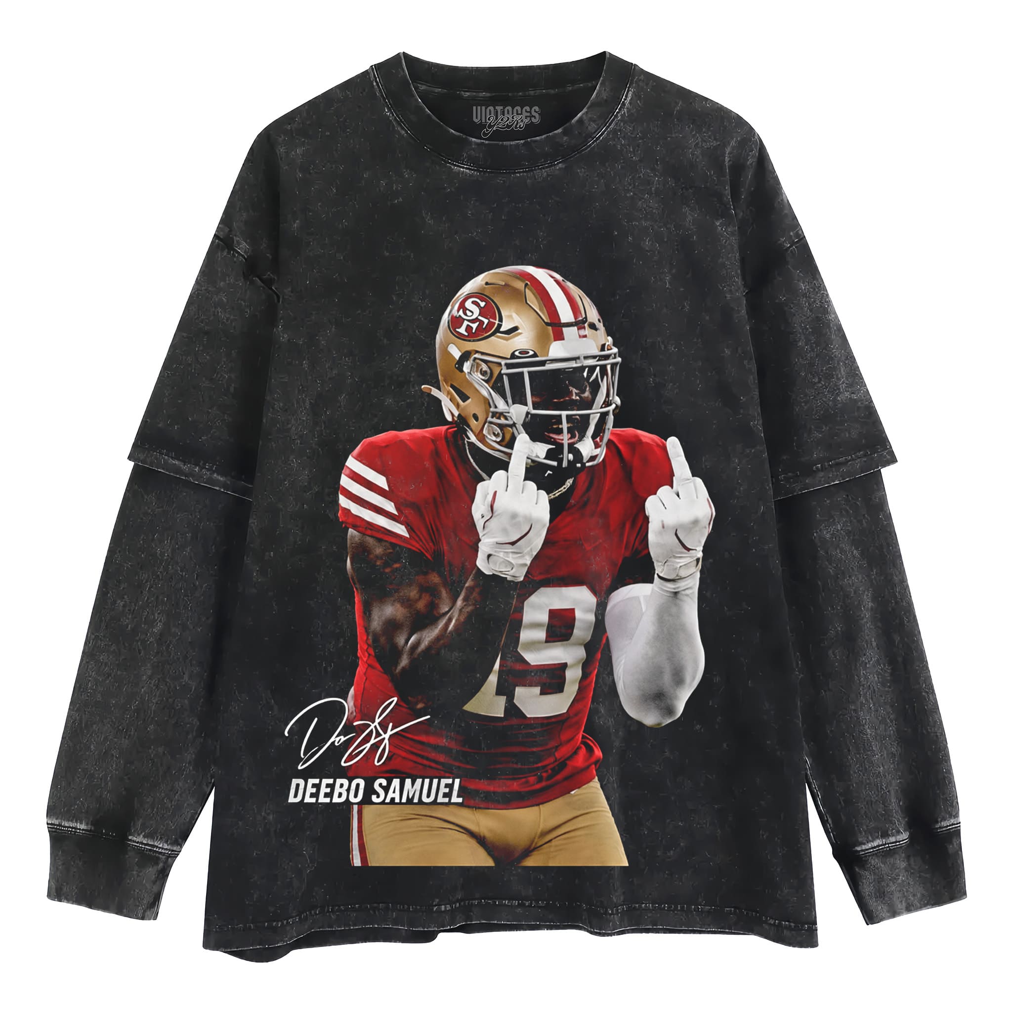 DEEBO SAMUEL - MIDDLE FINGER V3 TANK TOP & TEE & LONG SLEEVE & LAYERED LS & HOODIE