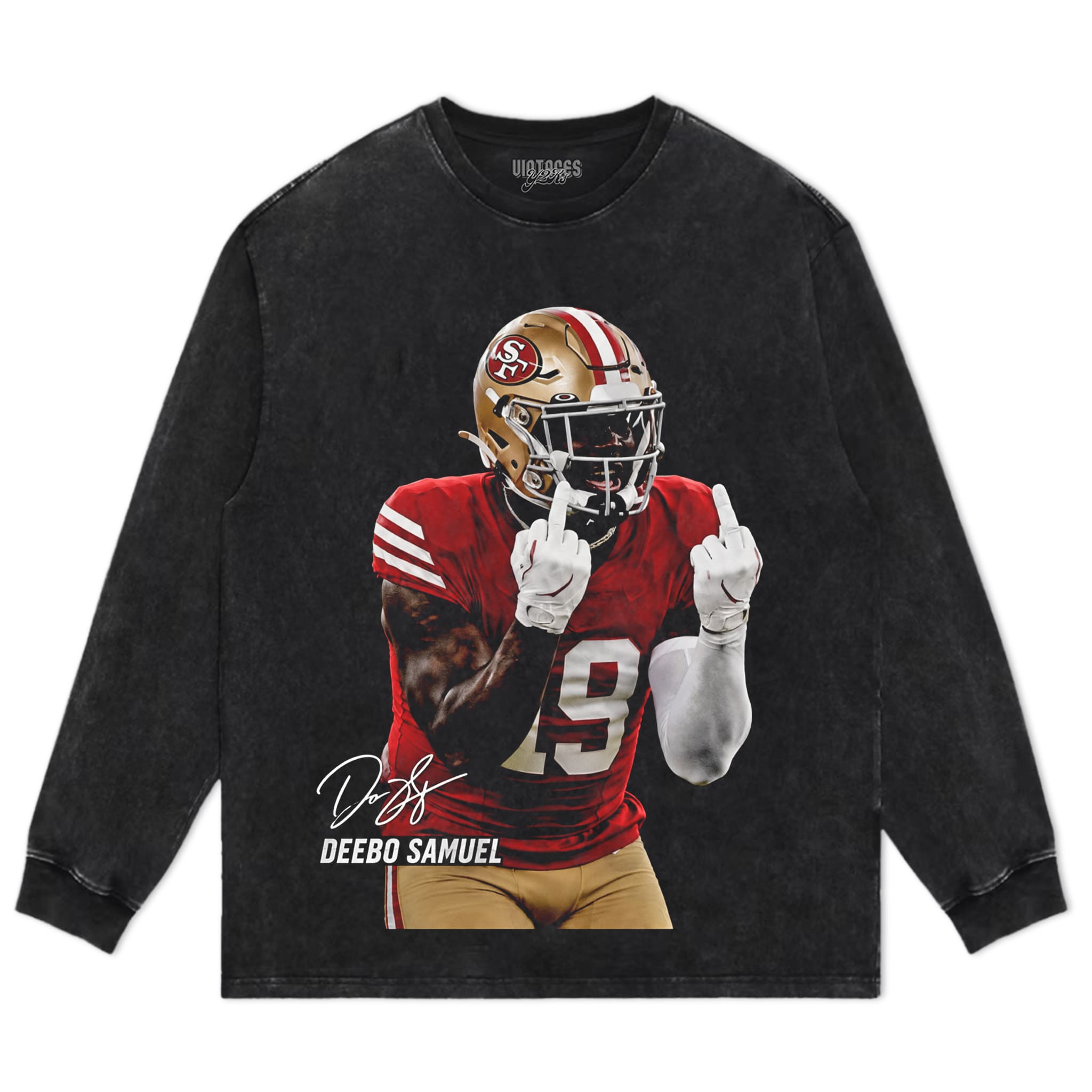 DEEBO SAMUEL - MIDDLE FINGER V3 TANK TOP & TEE & LONG SLEEVE & LAYERED LS & HOODIE