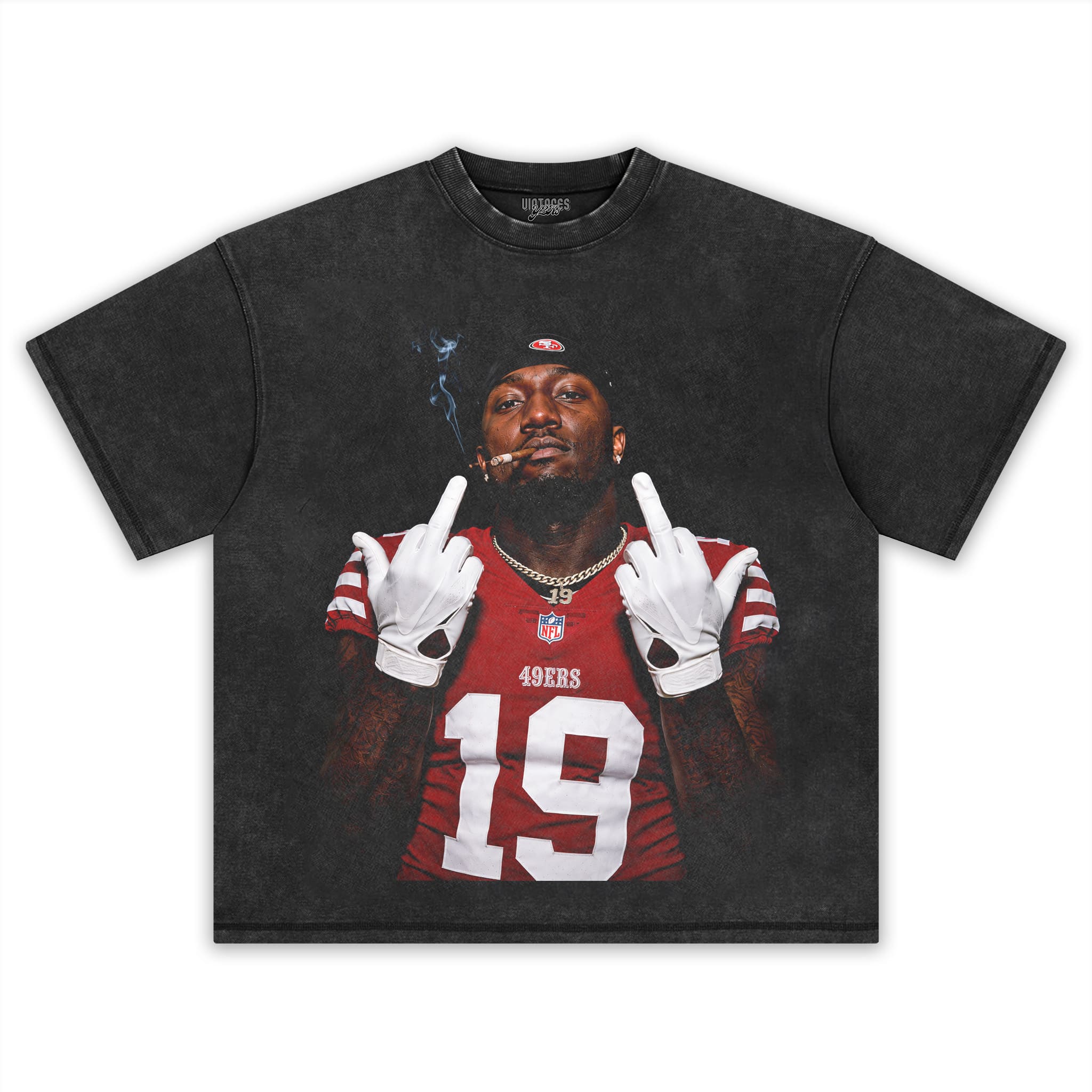 DEEBO SAMUEL - MIDDLE FINGER V4 TANK TOP & TEE & LONG SLEEVE & LAYERED LS & HOODIE