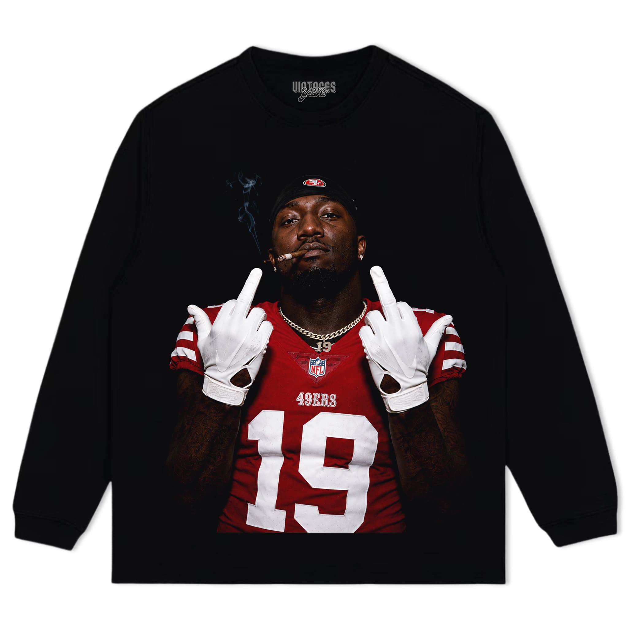 DEEBO SAMUEL - MIDDLE FINGER V4 TANK TOP & TEE & LONG SLEEVE & LAYERED LS & HOODIE