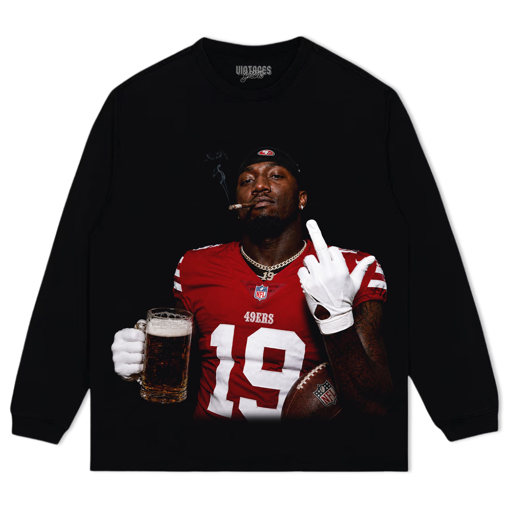 DEEBO SAMUEL - MIDDLE FINGER V5 TANK TOP & TEE & LONG SLEEVE & LAYERED LS & HOODIE