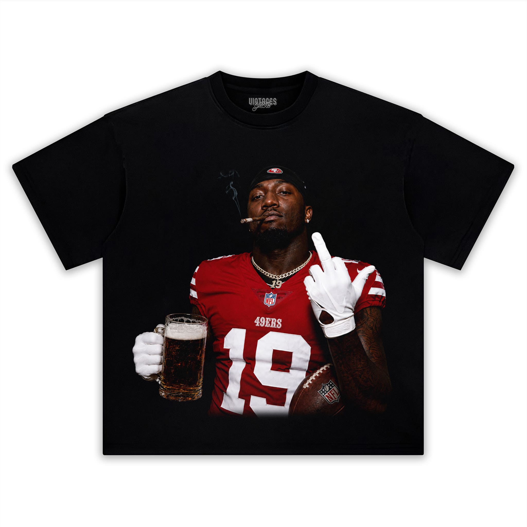 DEEBO SAMUEL - MIDDLE FINGER V5 TANK TOP & TEE & LONG SLEEVE & LAYERED LS & HOODIE