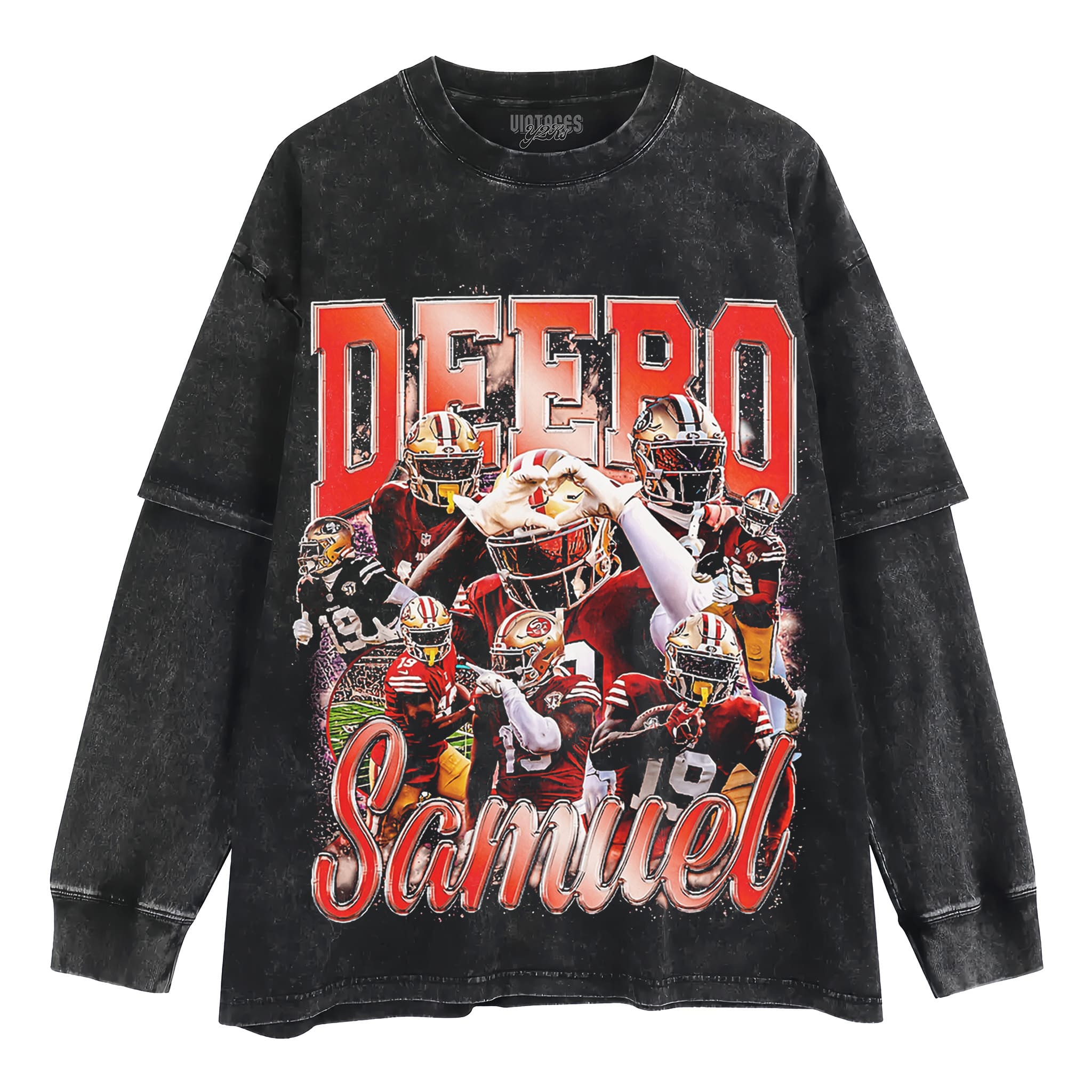 DEEBO SAMUEL VINTAGE 49ERS V2 TANK TOP & TEE & LONG SLEEVE & LAYERED LS & HOODIE