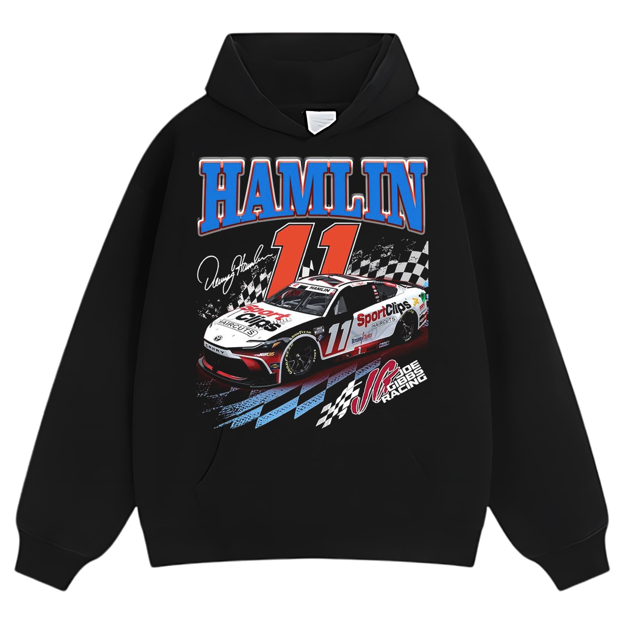 DENNY HAMLIN NASCAR VINTAGE TANK TOP & TEE & LONG SLEEVE & LAYERED LS & HOODIE