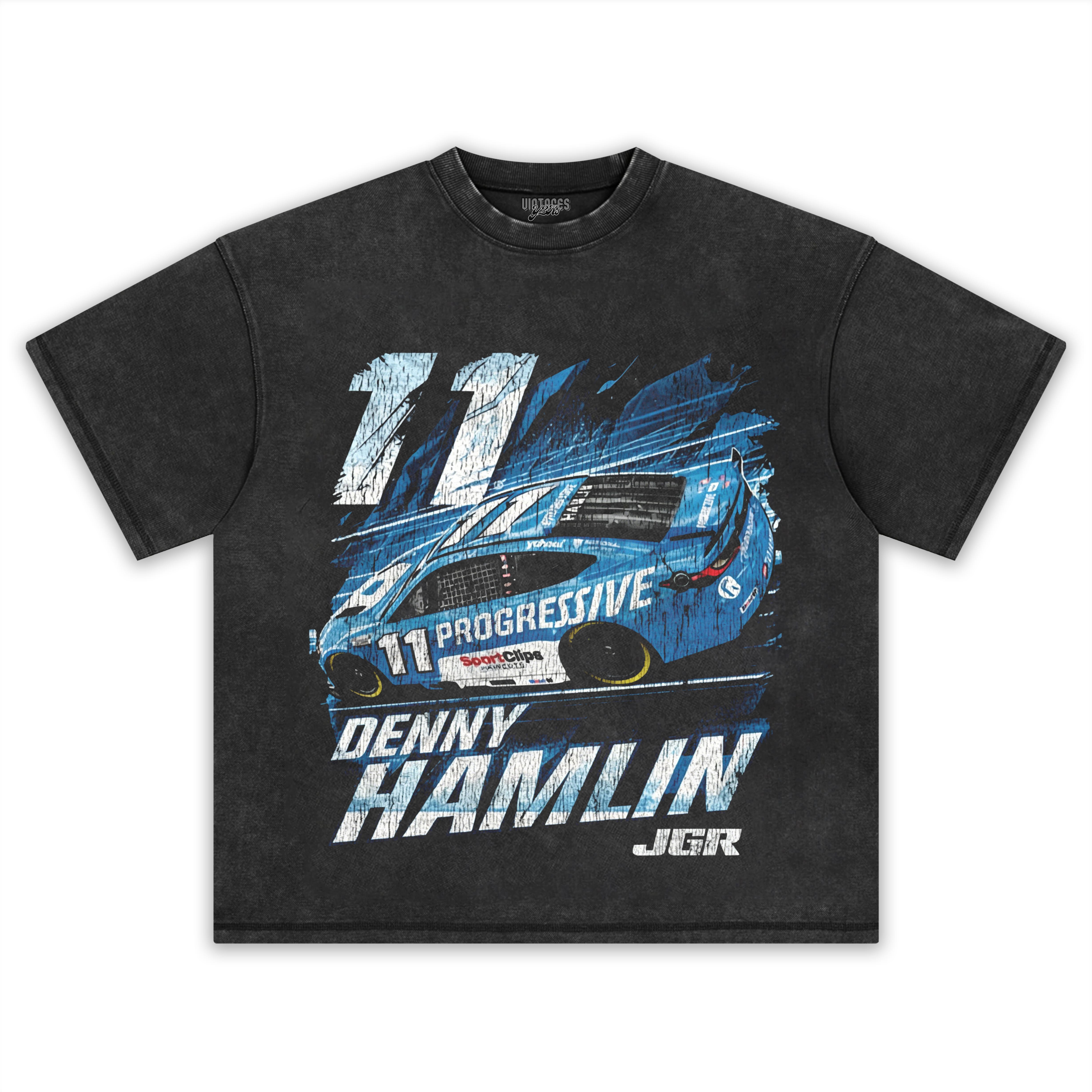 DENNY HAMLIN PROGRESSIVE VINTAGE TANK TOP & TEE & LONG SLEEVE & LAYERED LS & HOODIE