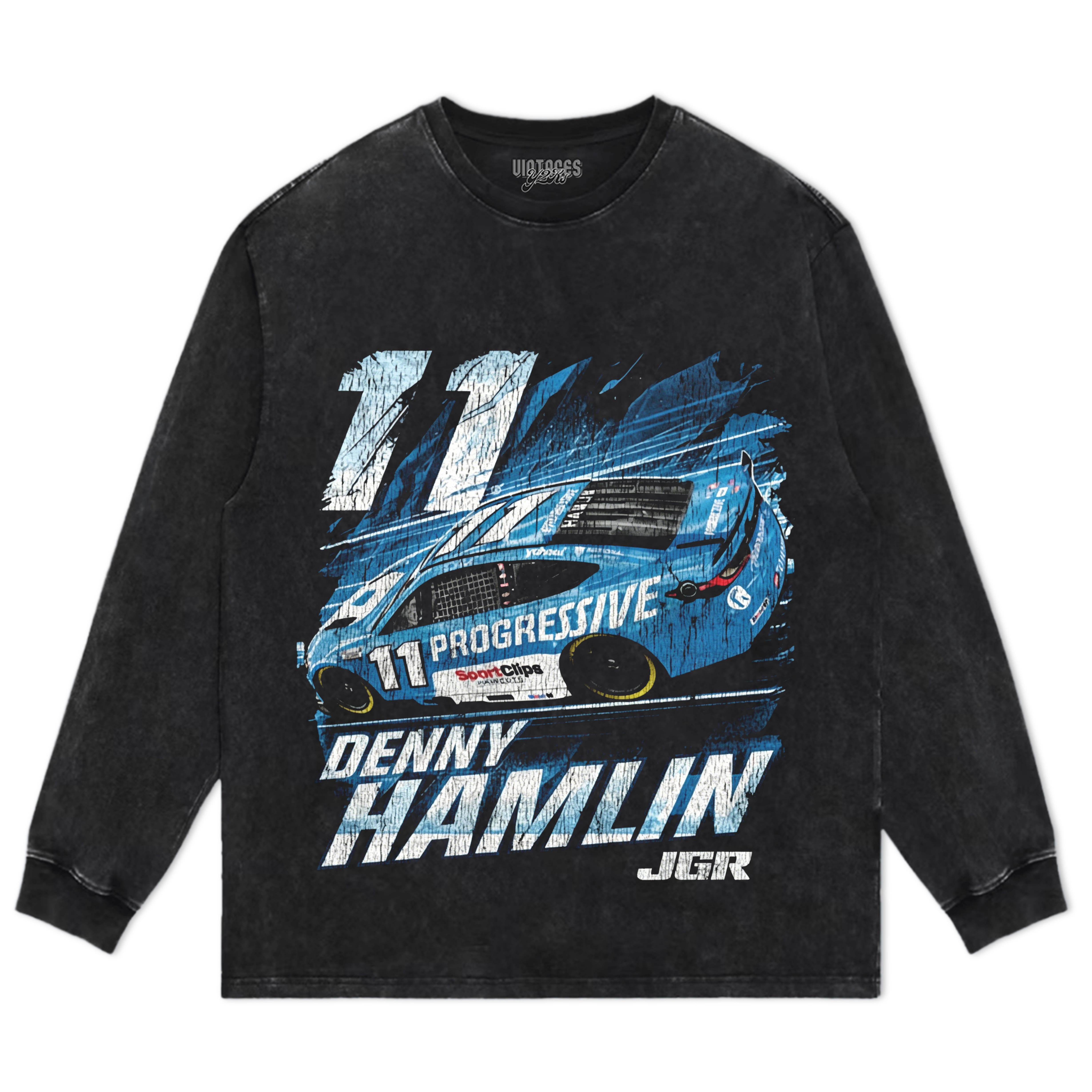 DENNY HAMLIN PROGRESSIVE VINTAGE TANK TOP & TEE & LONG SLEEVE & LAYERED LS & HOODIE