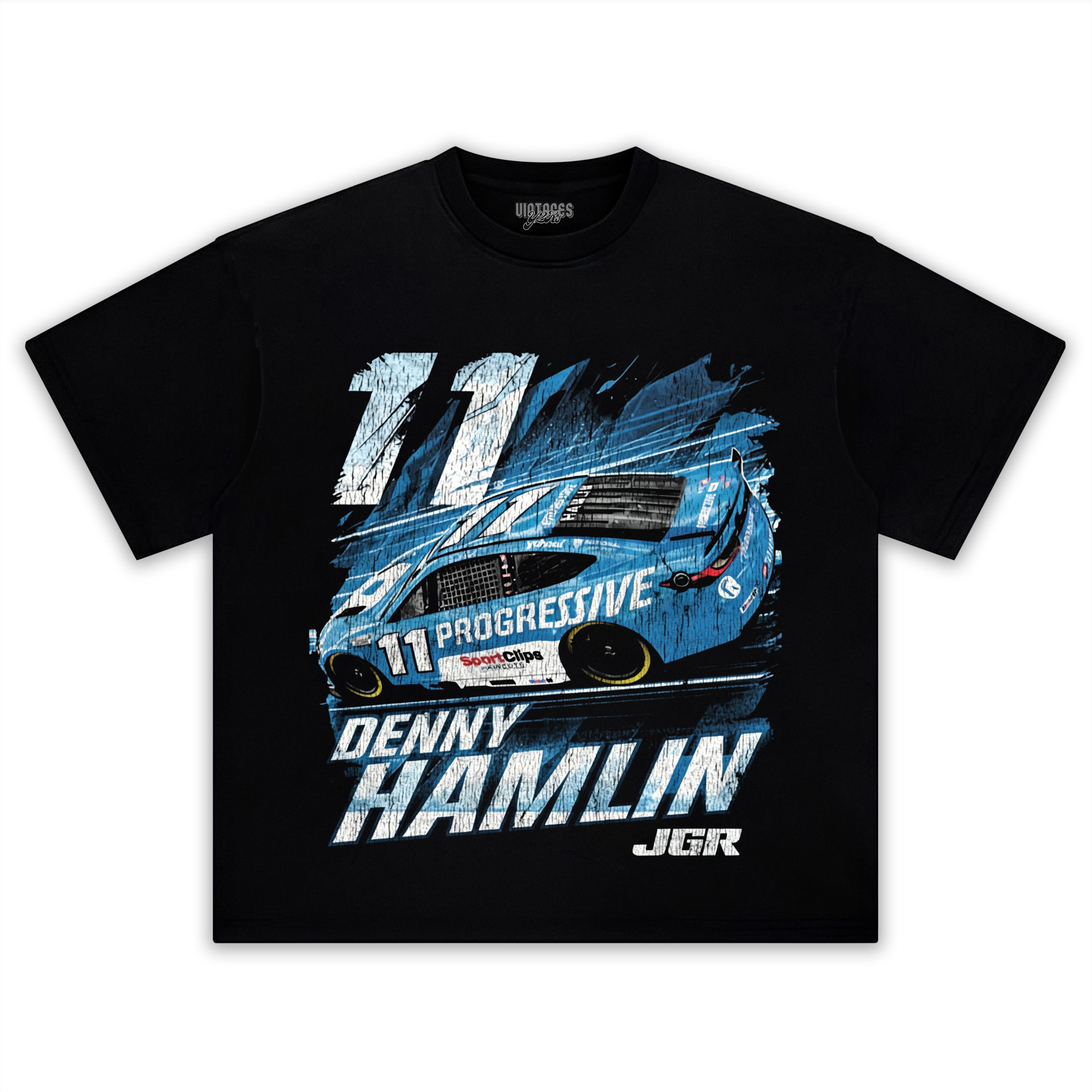 DENNY HAMLIN PROGRESSIVE VINTAGE TANK TOP & TEE & LONG SLEEVE & LAYERED LS & HOODIE