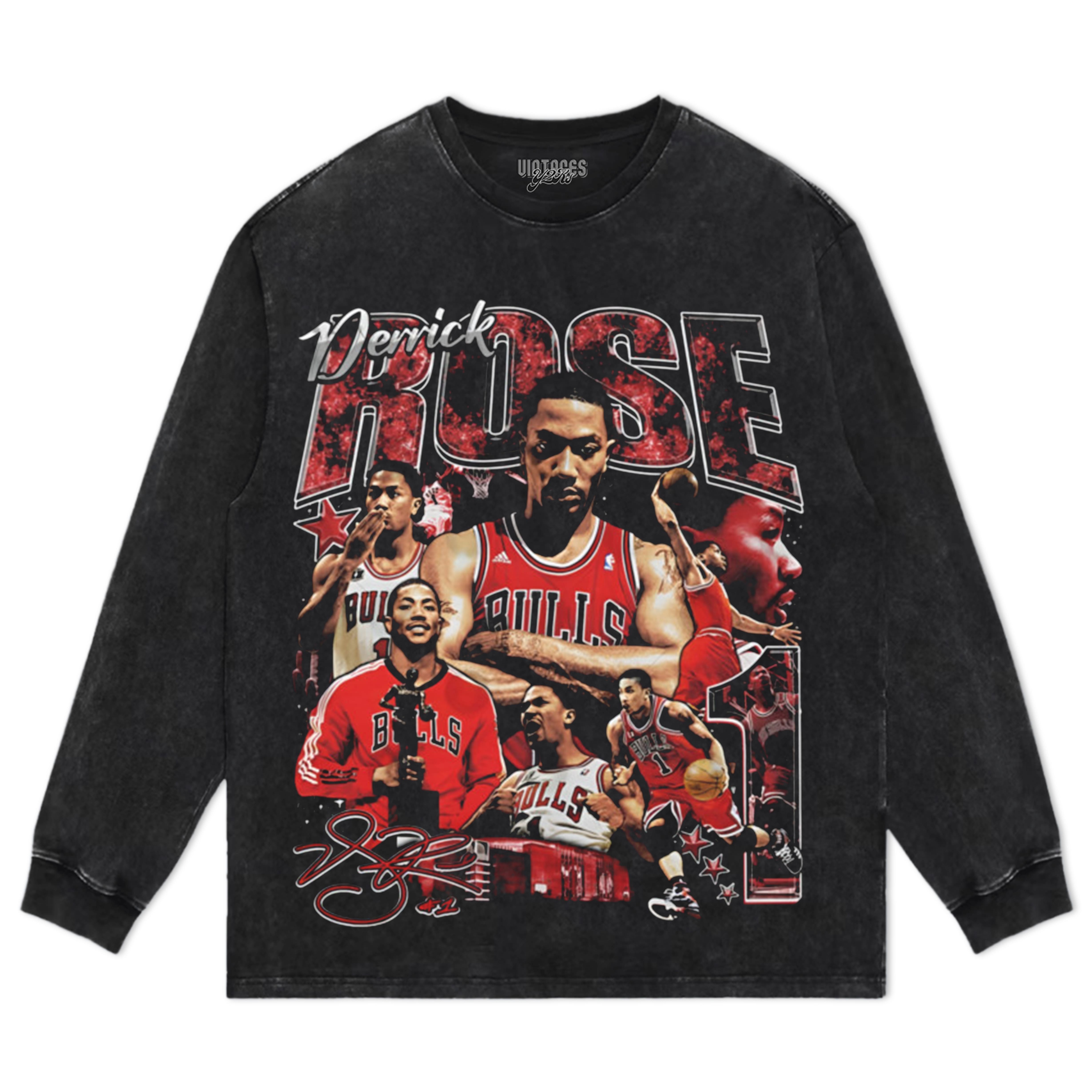 DERRICK ROSE COLLAGE TEE & LS & HOODIE