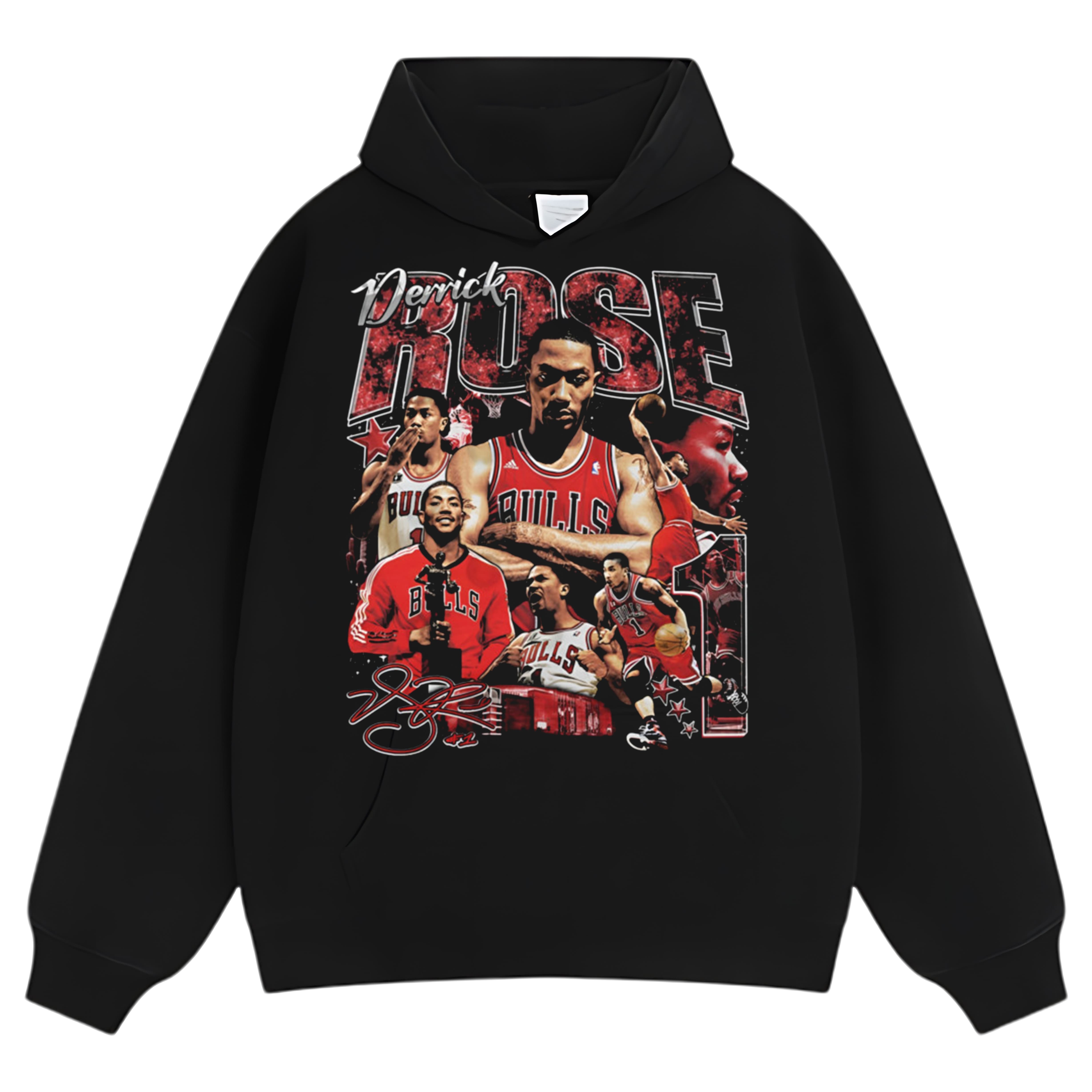 DERRICK ROSE COLLAGE TEE & LS & HOODIE