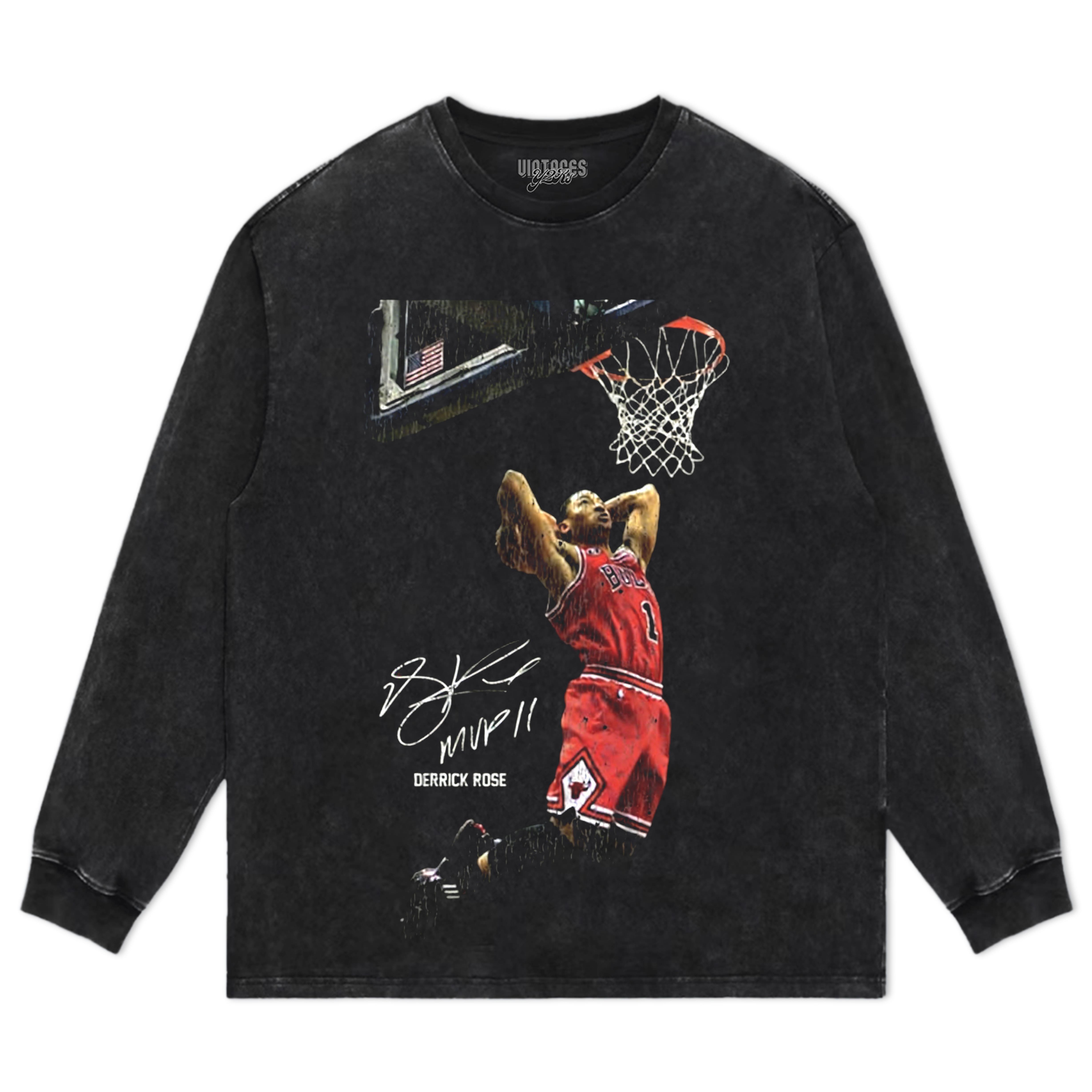 DERRICK ROSE VINTAGE TEE & LS & HOODIE