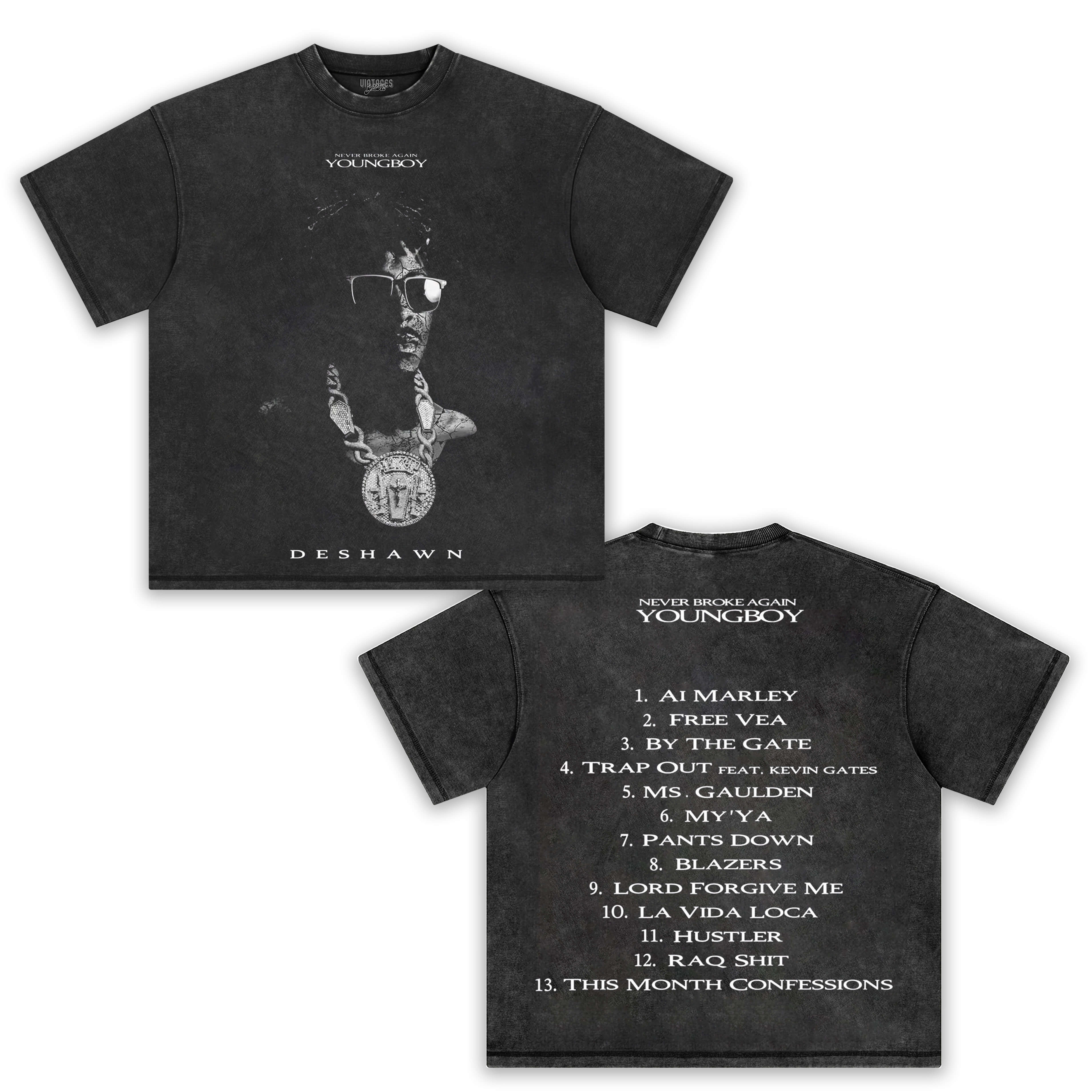 NBA YOUNGBOY & DESHAWN ALBUM COVER V2 TEE