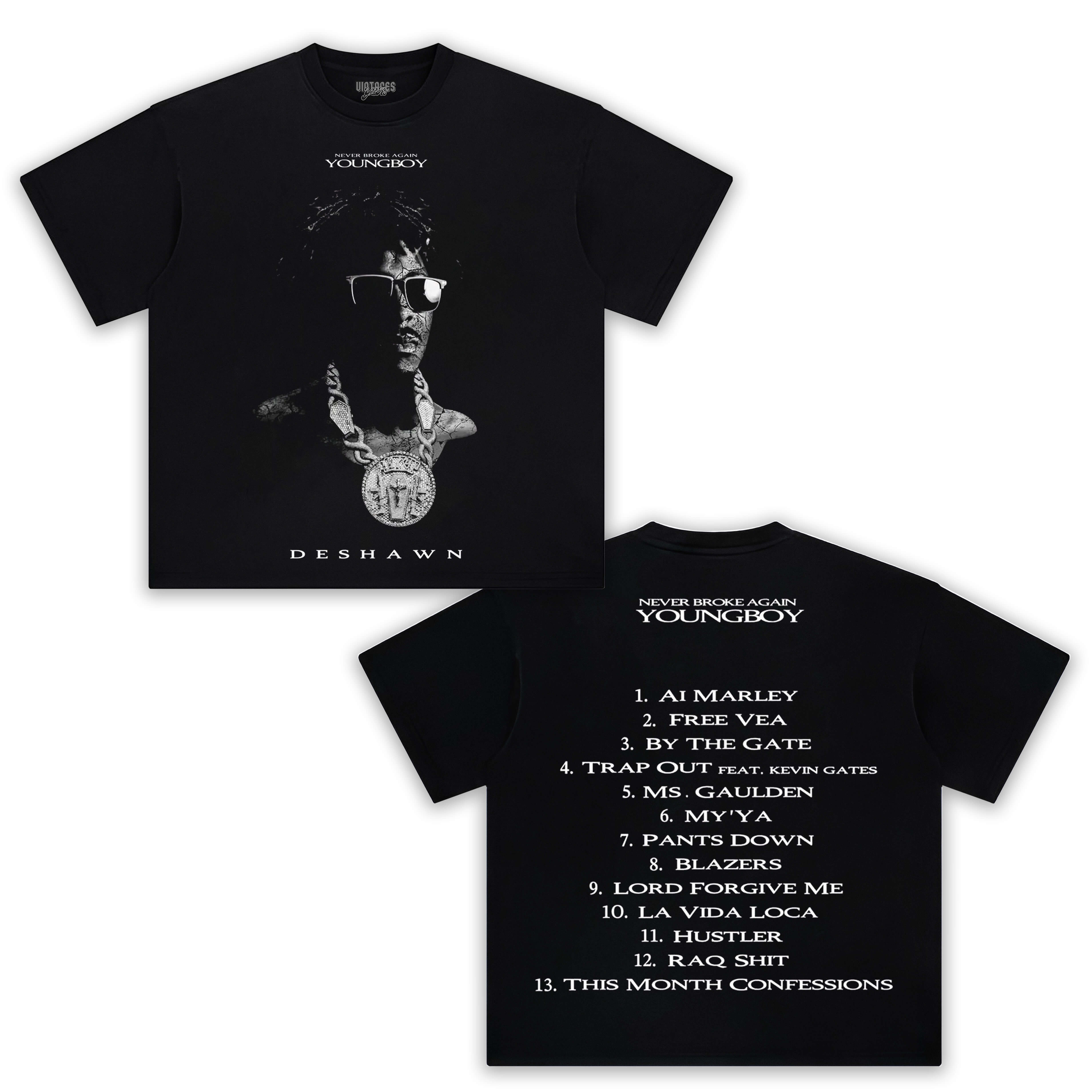 NBA YOUNGBOY & DESHAWN ALBUM COVER V2 TEE