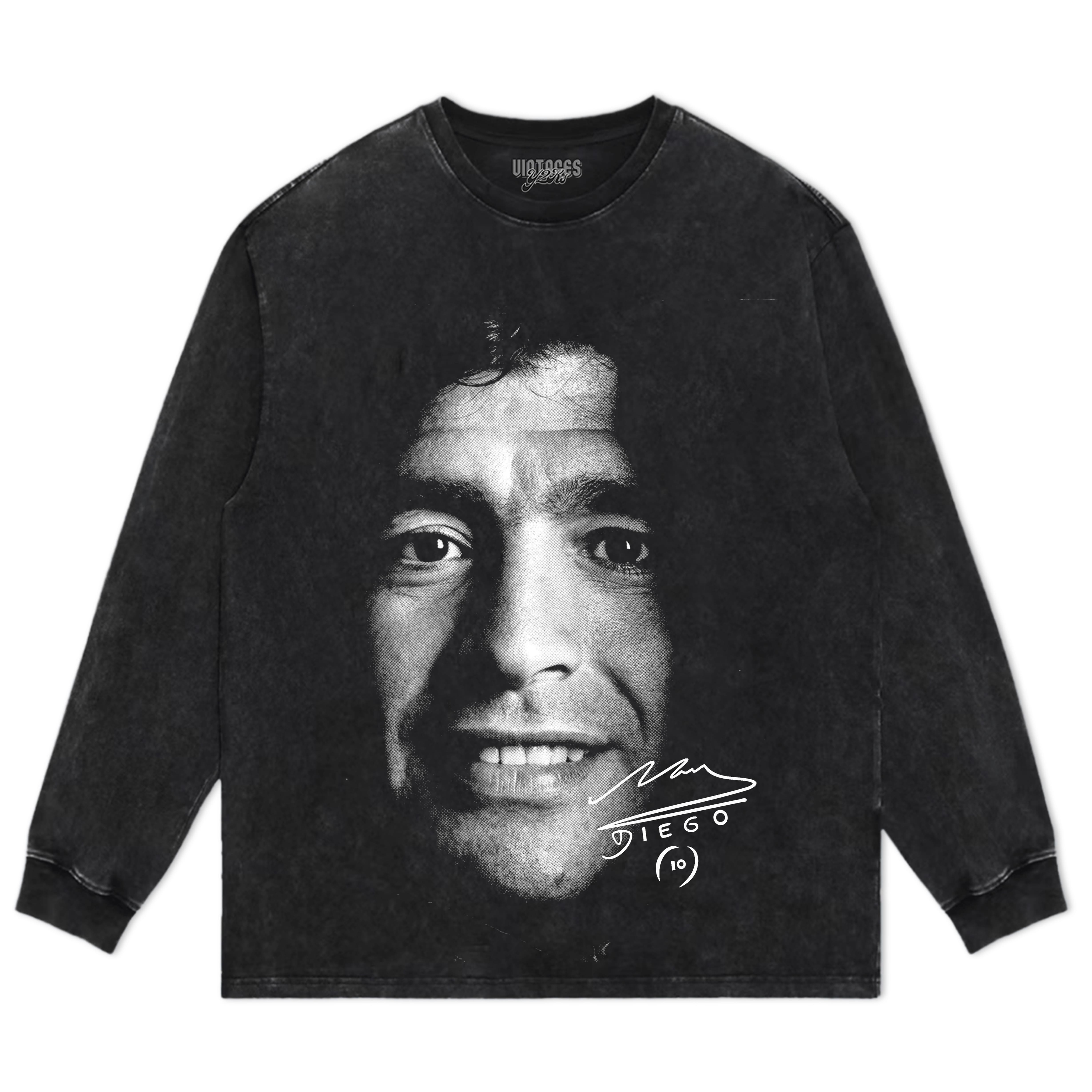 DIEGO MARADONA BIG FACE TANK TOP & TEE & LONG SLEEVE & LAYERED LS & HOODIE