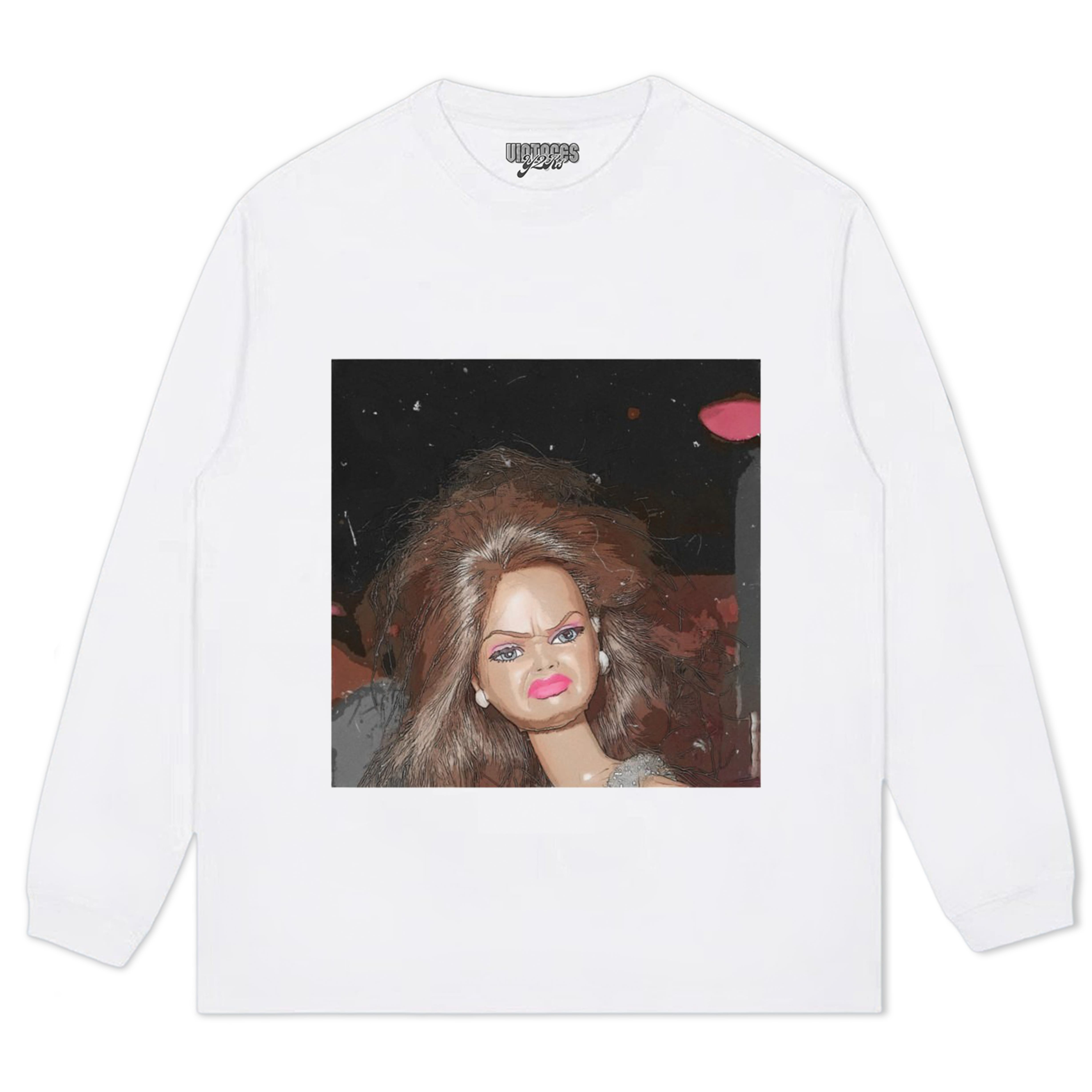 DISGUSTED-BARBIE-FACE TANK TOP & TEE & LONG SLEEVE & LAYERED LS & HOODIE
