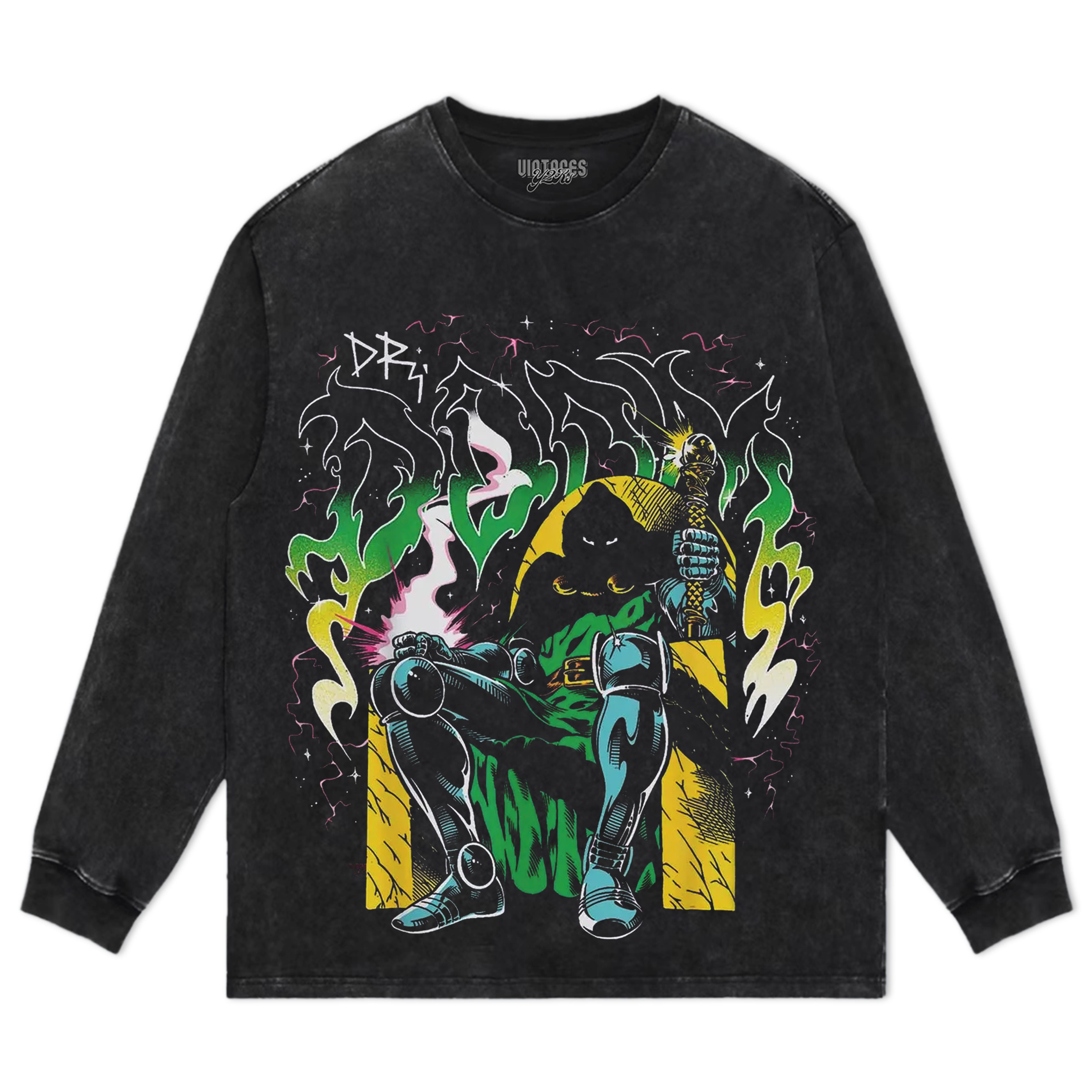 DOCTOR DOOM VINTAGE V2 TEE & LS & HOODIE