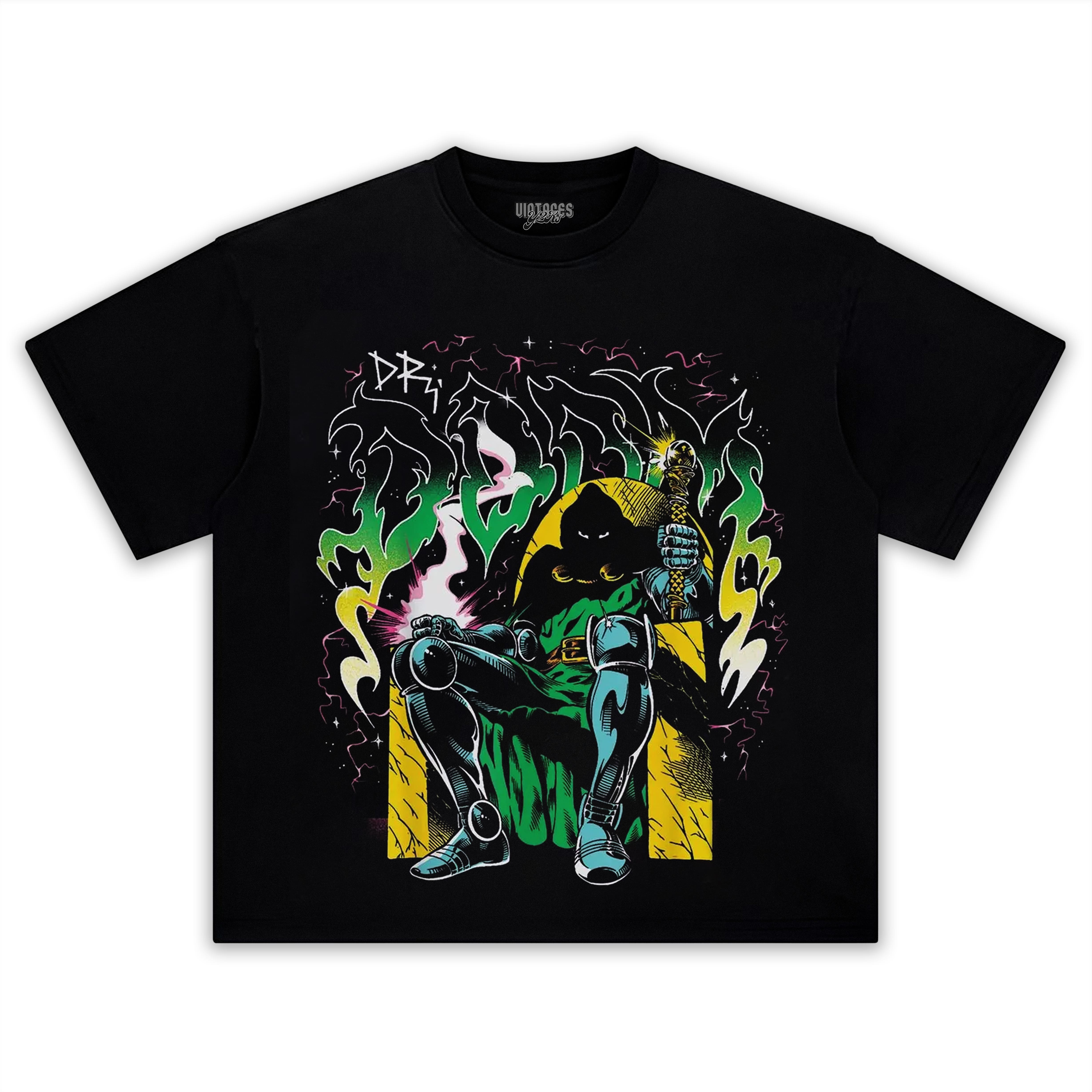 DOCTOR DOOM VINTAGE V2 TEE & LS & HOODIE