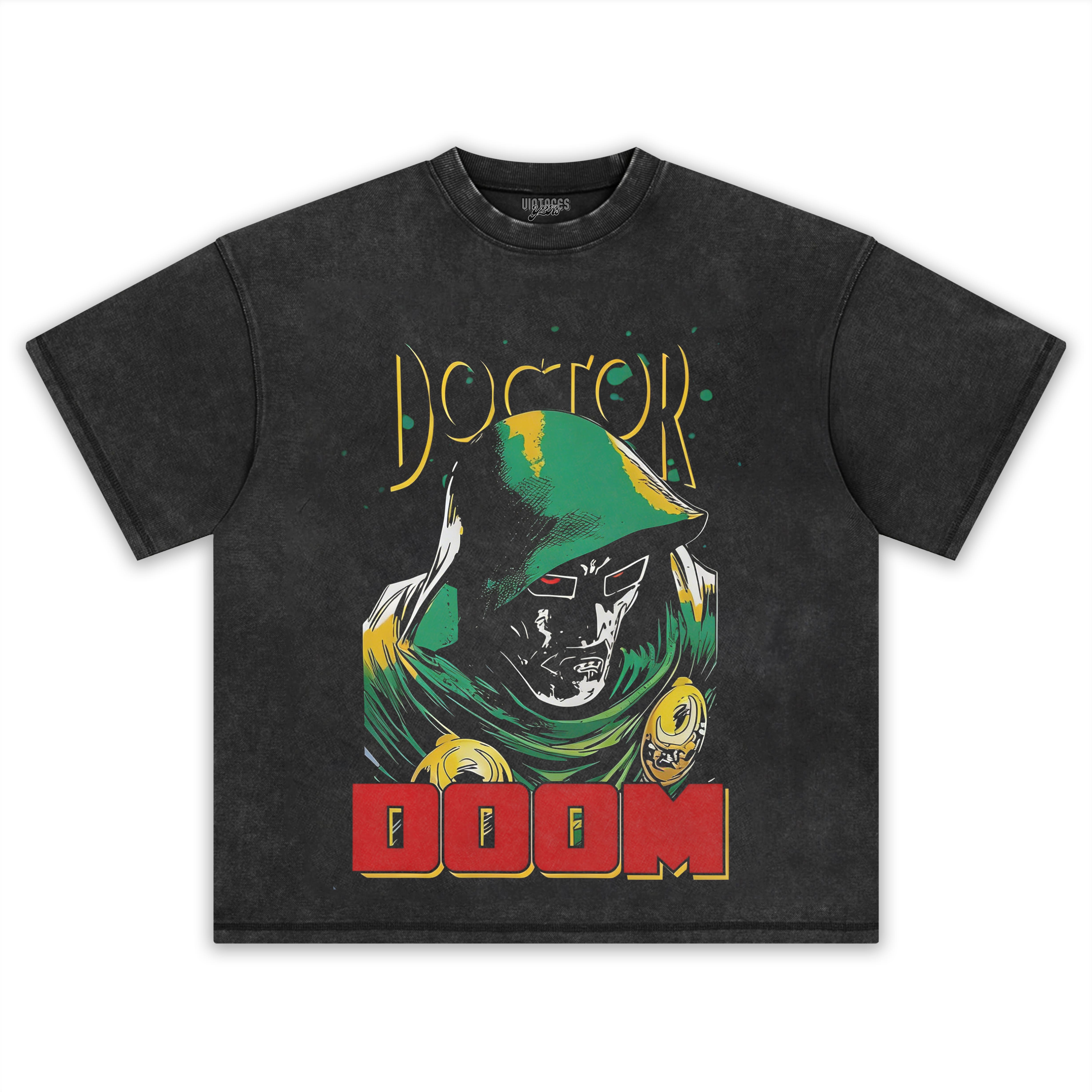 DOCTOR DOOM VINTAGE V3 TEE & LS & HOODIE